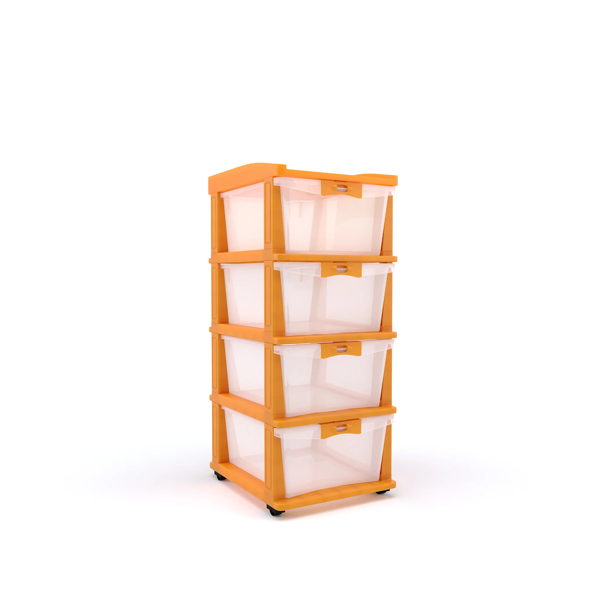Nilkamal CHTR24 Four Layers Chest of Drawer (Orange) - Image 4