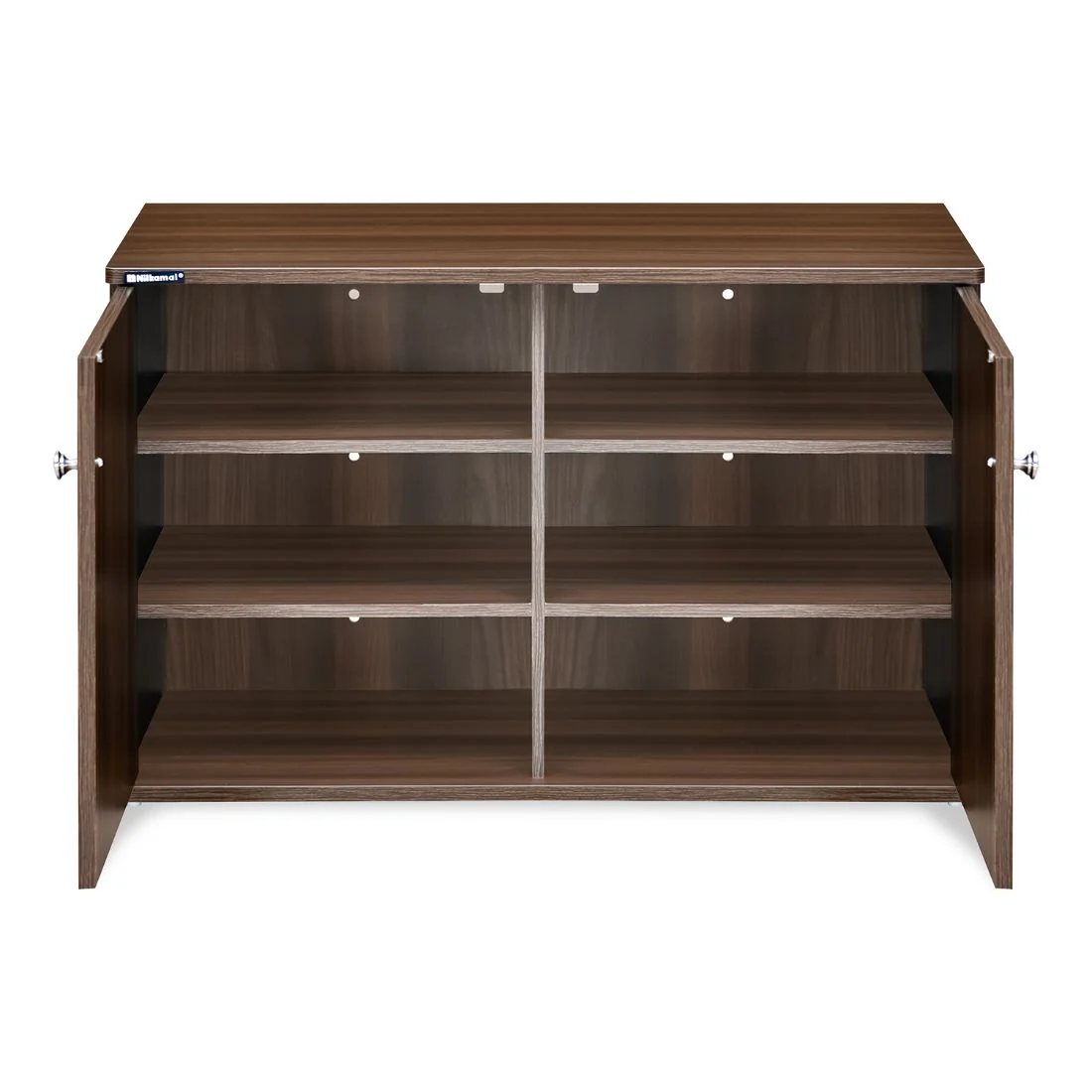 Nilkamal Churchill Shoe Cabinet (Classic Walnut) - Image 7