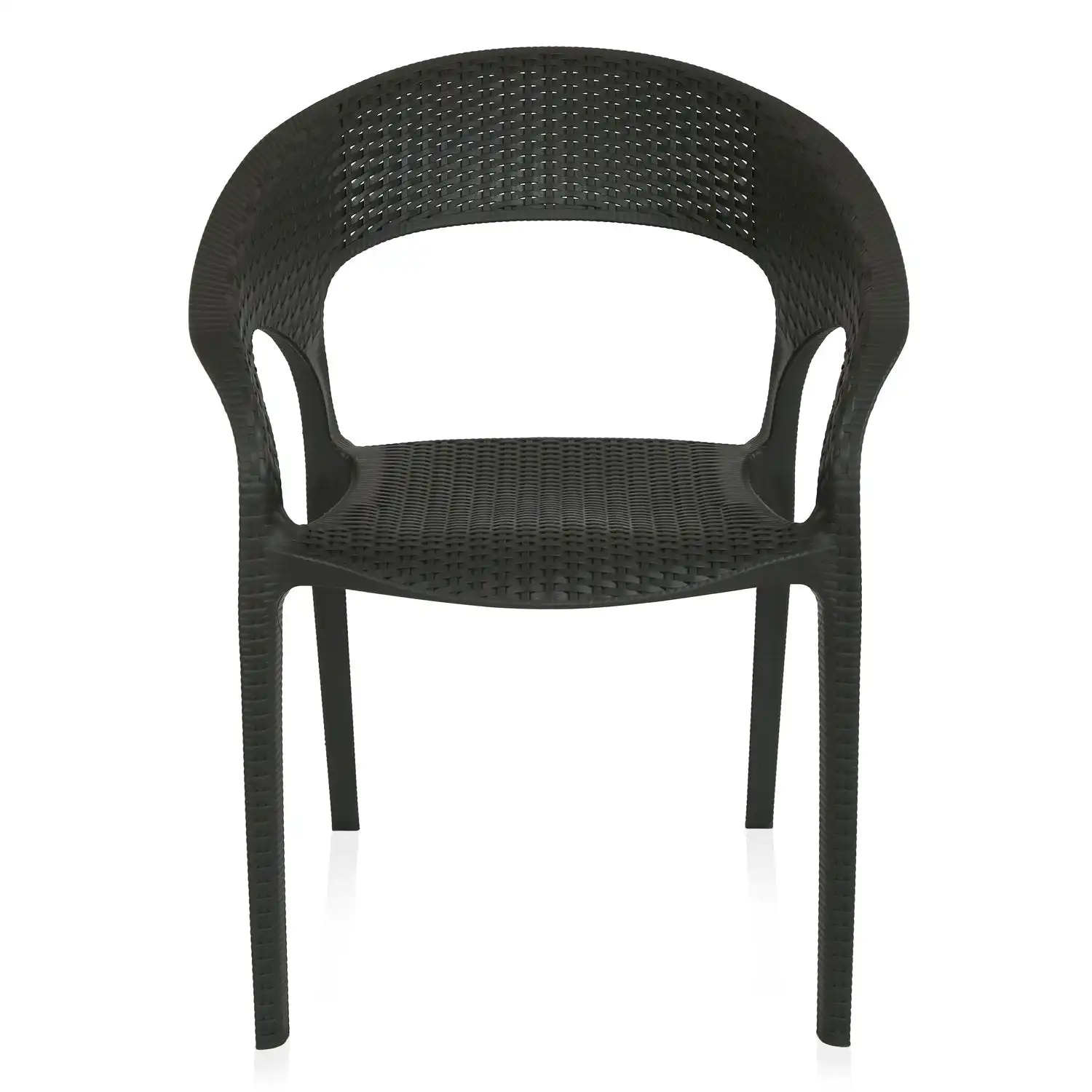 Nilkamal Club Plastic Arm Chair (Charcoal Grey) - Image 10