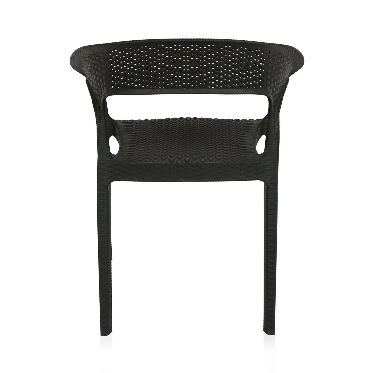 Nilkamal Club Plastic Arm Chair (Charcoal Grey) - Image 9