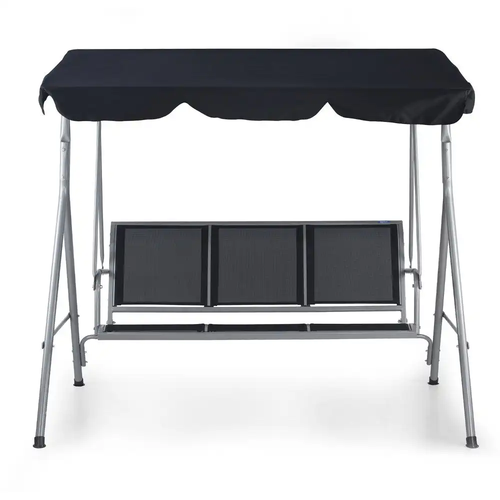 Nilkamal Comfy 3 Seater Swing (Grey / Black) - Image 6