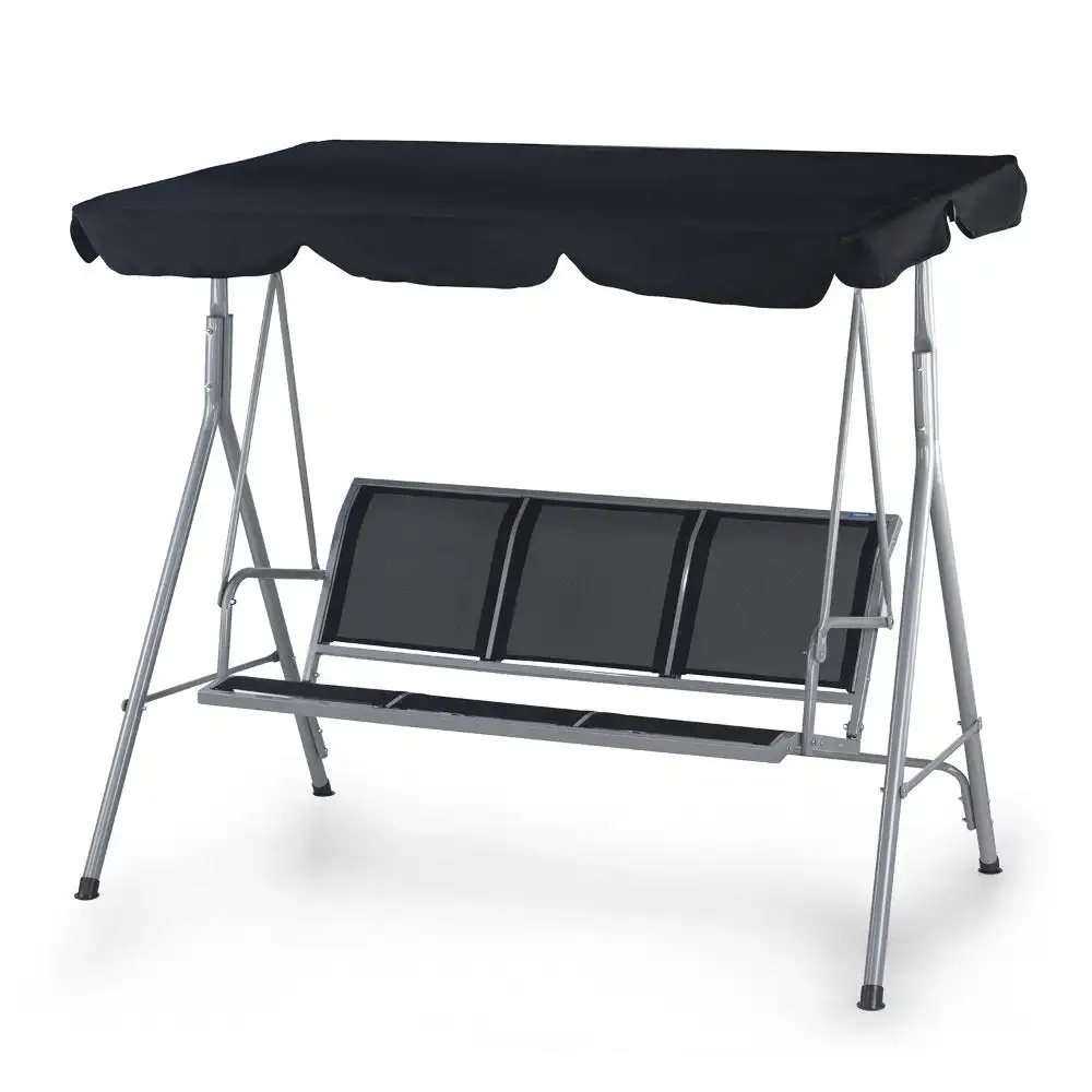 Nilkamal Comfy 3 Seater Swing (Grey / Black) - Image 7