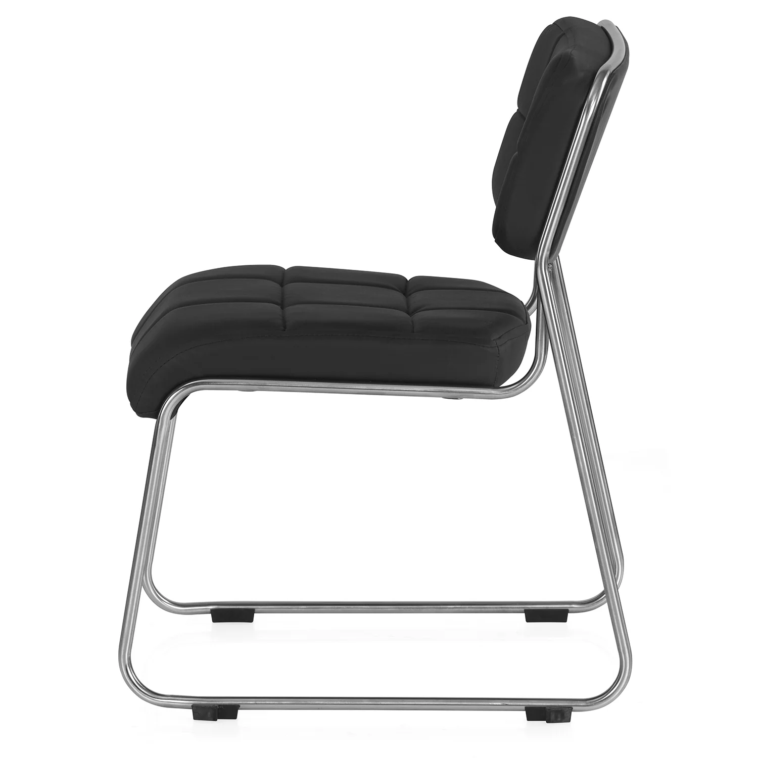 Nilkamal Contract 02 without Arm Visitor Chair (Black) - Image 3