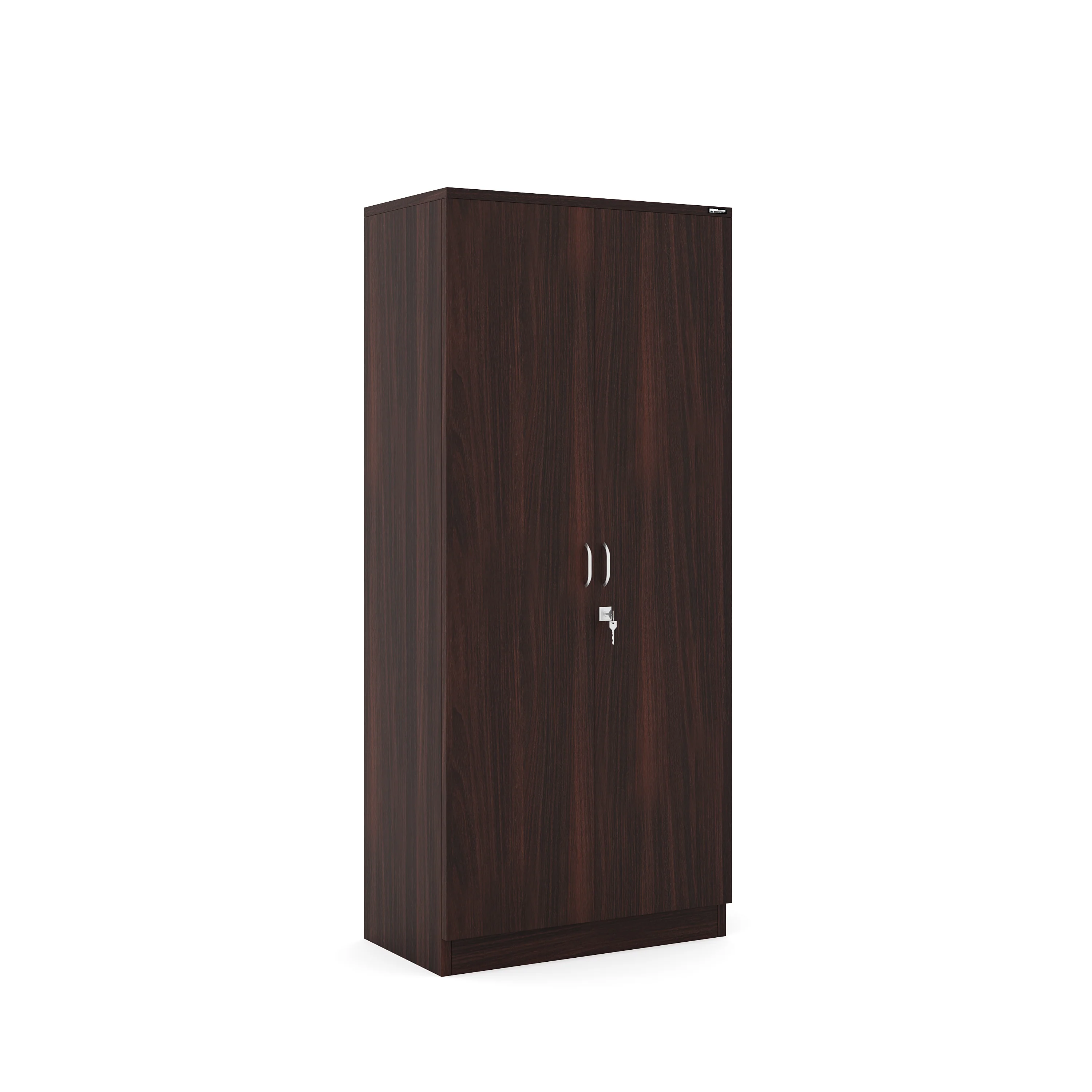 Nilkamal Crystal 2 Door Wardrobe (New Wenge & Natural Ebony) - Image 3
