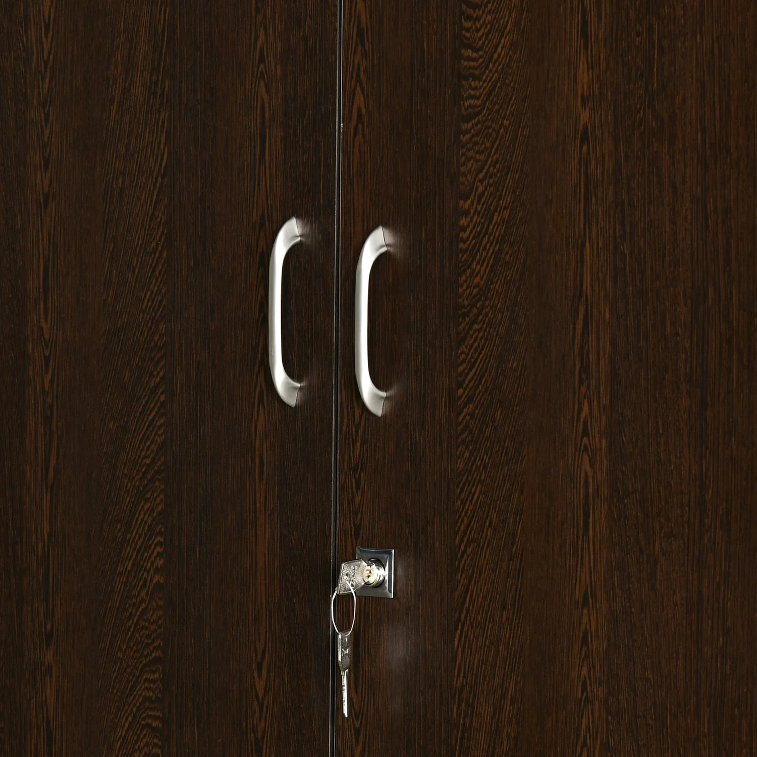 Nilkamal Crystal 2 Door Wardrobe (New Wenge & Natural Ebony) - Image 7