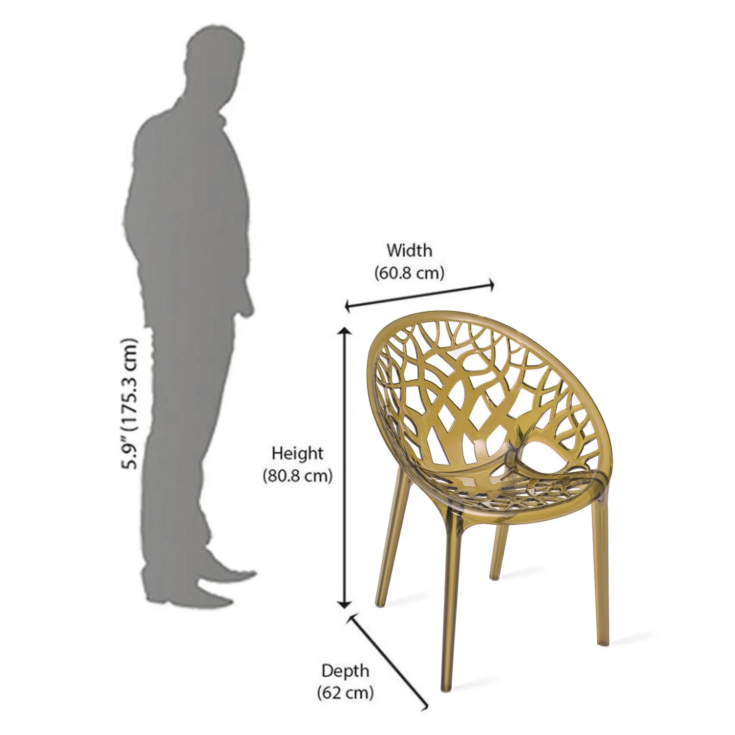 Nilkamal Crystal Polypropylene Premium Chair - Image 12