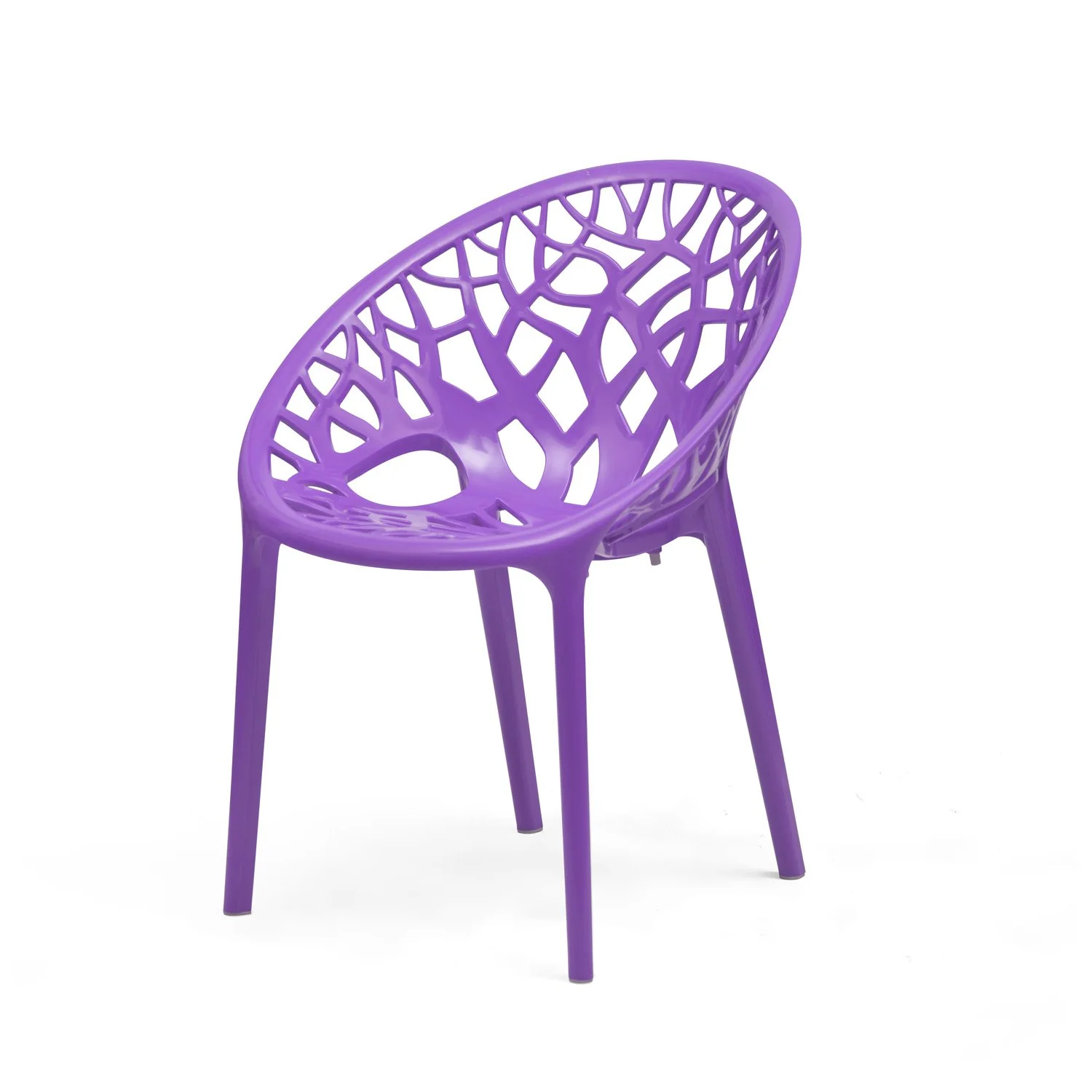 Nilkamal Crystal Polypropylene Premium Chair (Voilet) - Image 8