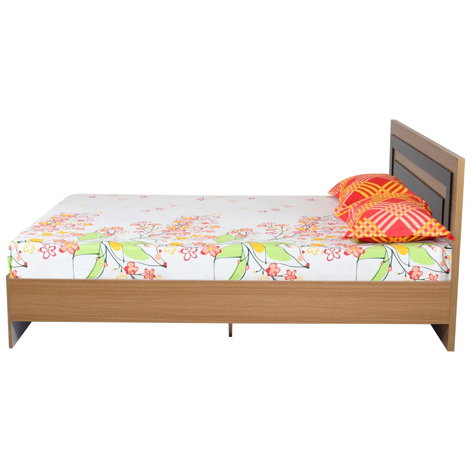 Nilkamal Cyril Queen Bed (Urban Teak) - Image 8