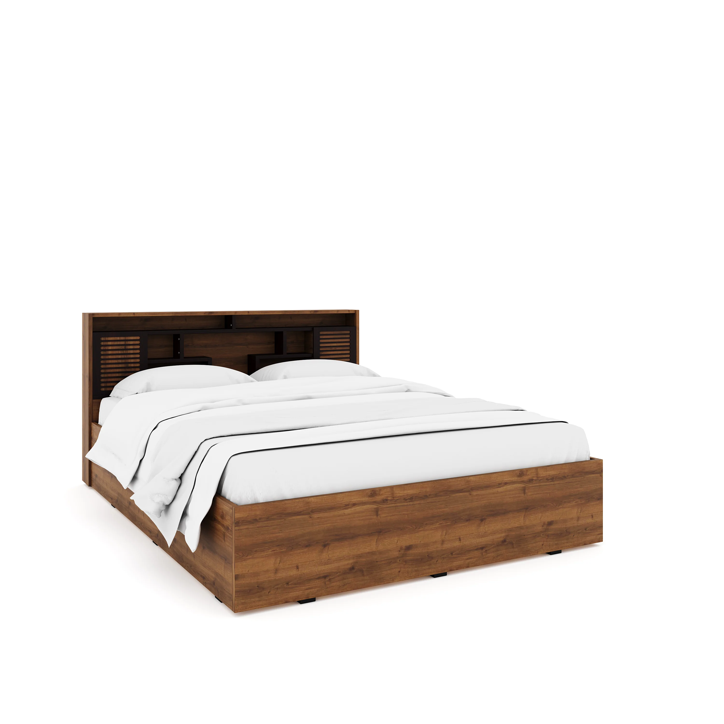 Nilkamal Czar 2 Queen Bed Box Storage (Wen / Knotwood) - Image 4