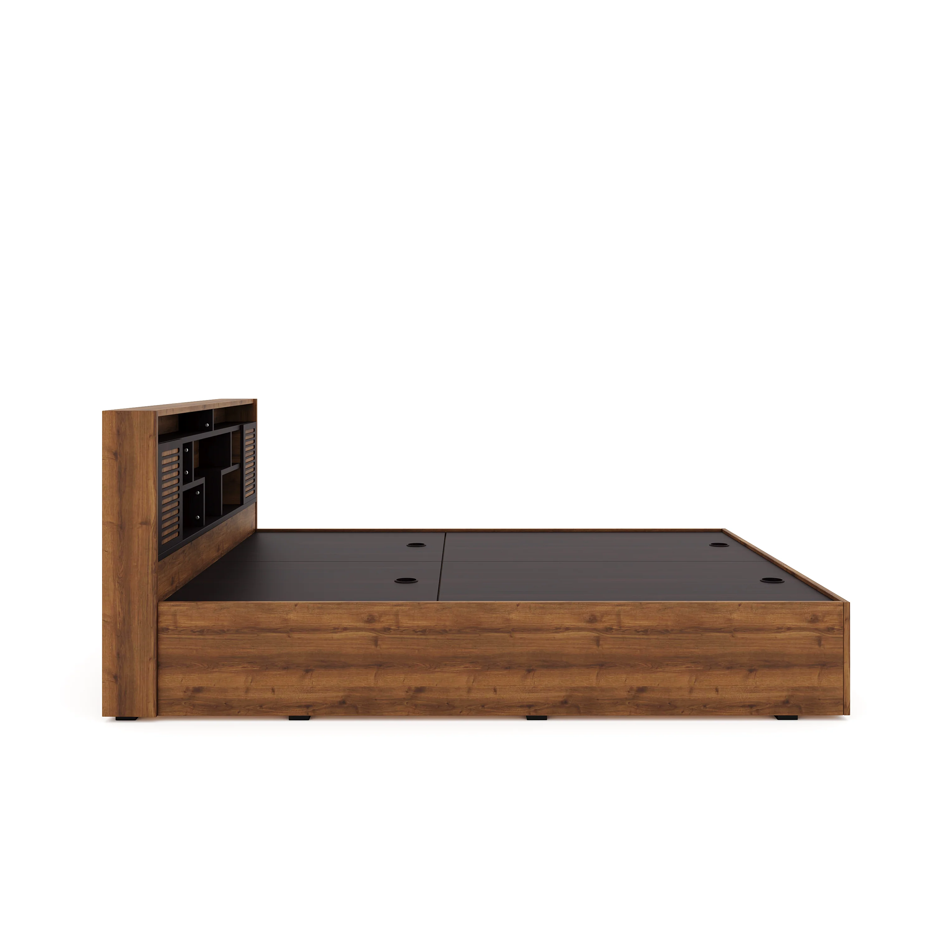 Nilkamal Czar 2 Queen Bed Box Storage (Wen / Knotwood) - Image 7