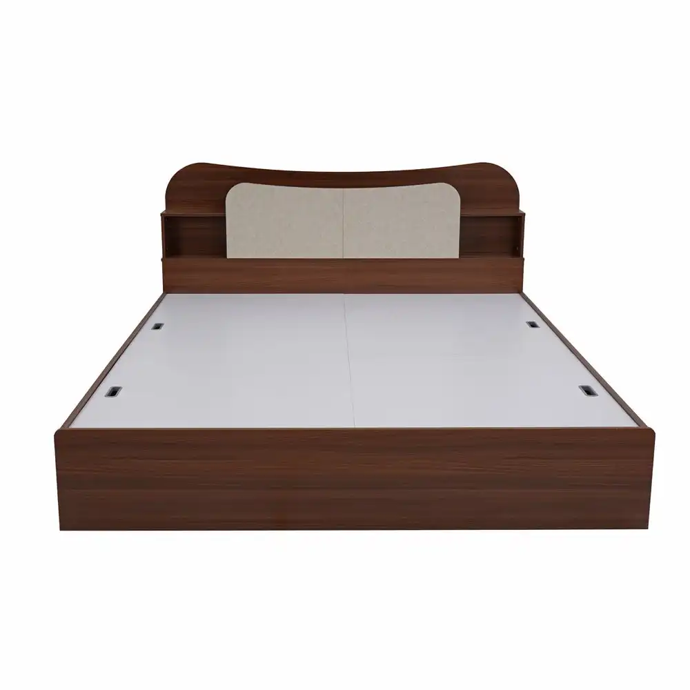 Nilkamal Daffodil King Bed with Box Storage (Walnut) - Image 6