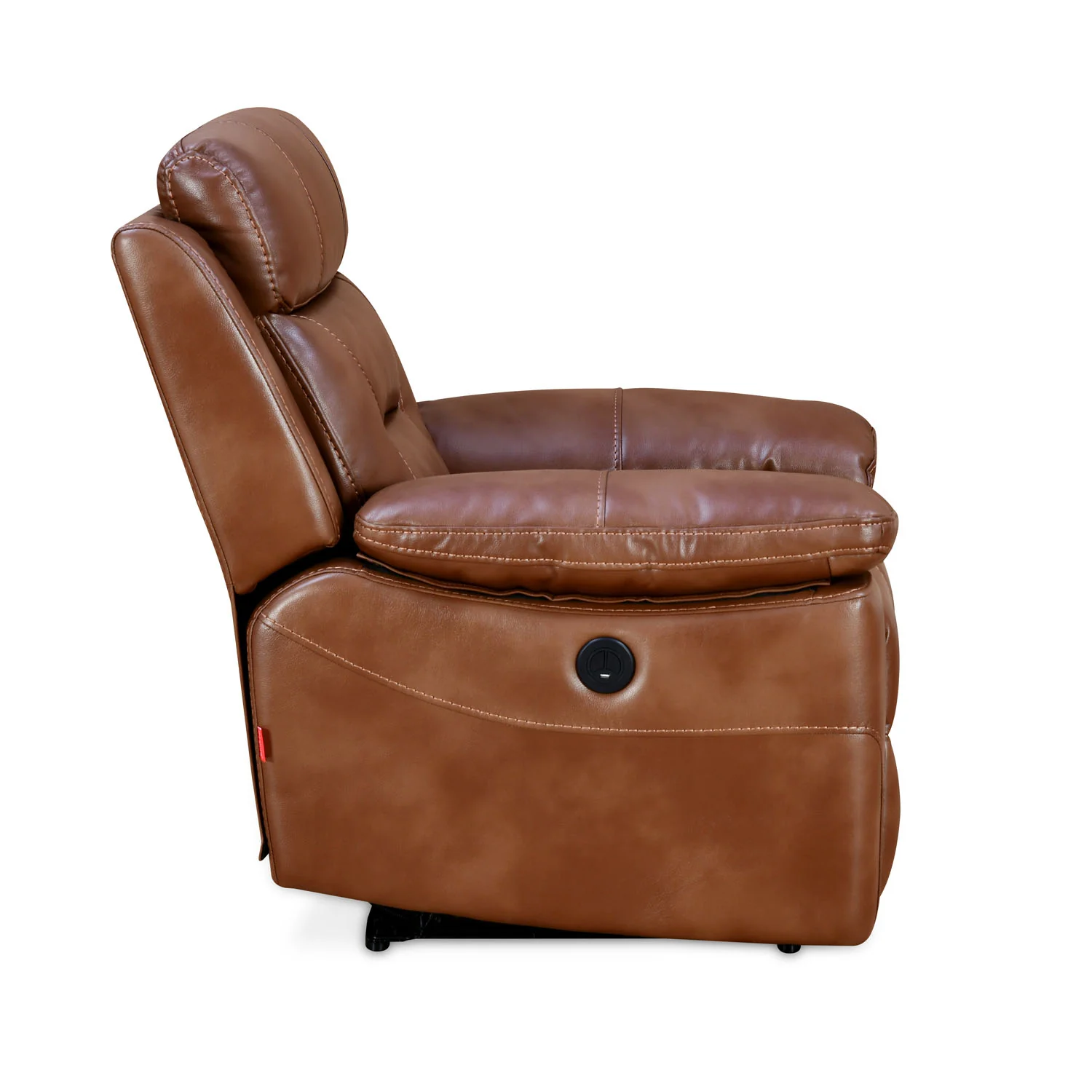 Nilkamal Delp 1 Seater Electric Recliner Sofa (Choco Brown) - Image 4