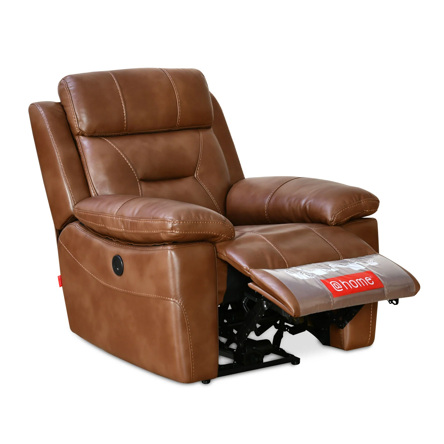 Nilkamal Delp 1 Seater Electric Recliner Sofa (Choco Brown) - Image 5