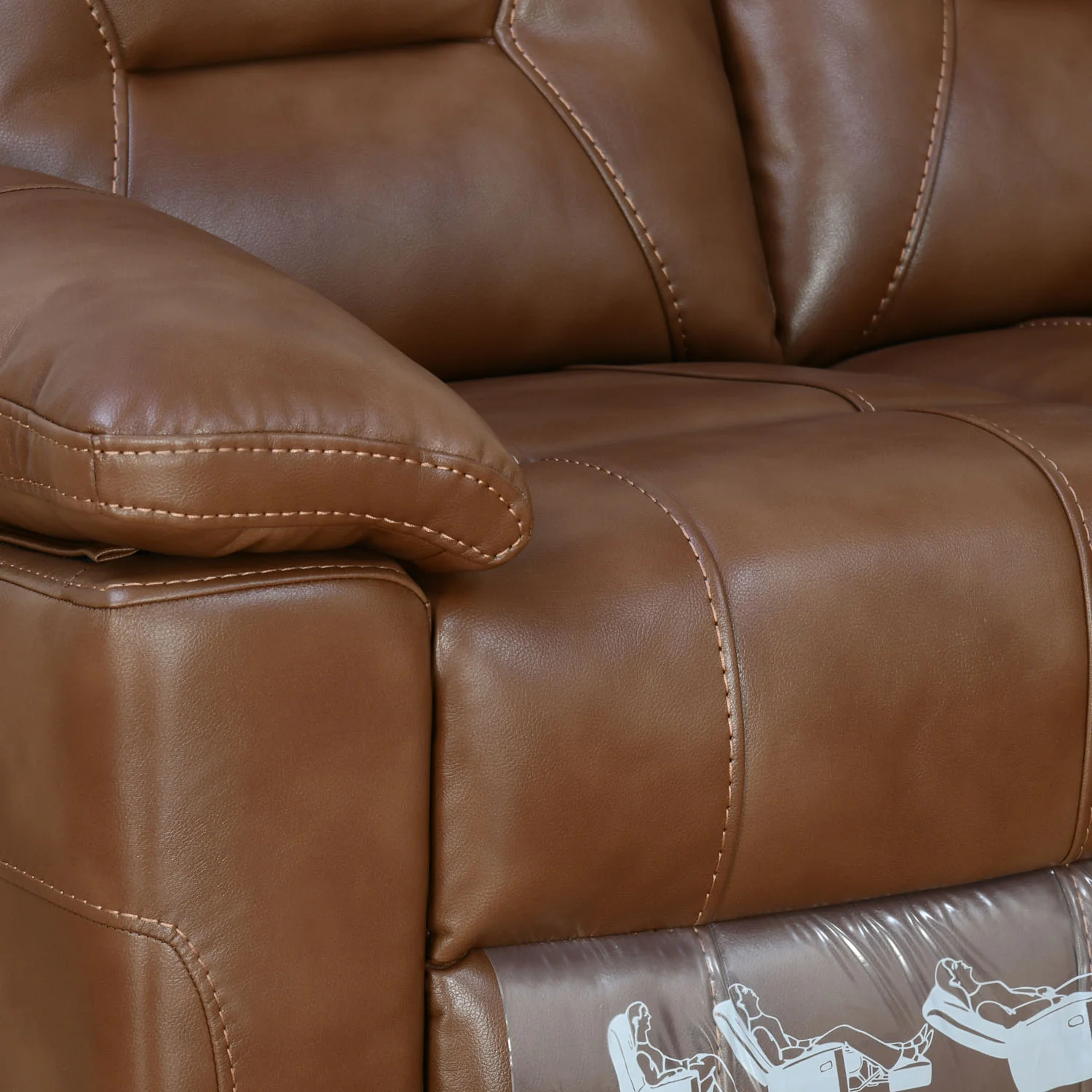 Nilkamal Delp 2-Seater Electric Recliner Sofa (Choco Brown) - Image 5