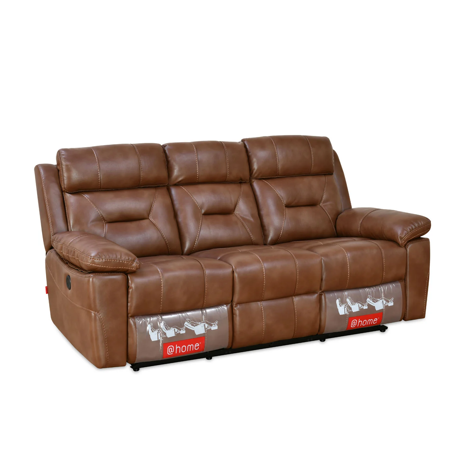 Nilkamal Delp 3 Seater Electric Recliner Sofa (Choco Brown) - Image 3