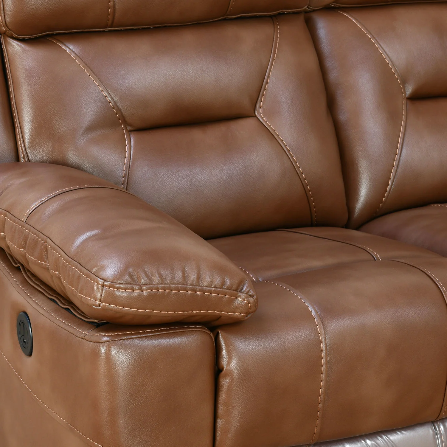 Nilkamal Delp 3 Seater Electric Recliner Sofa (Choco Brown) - Image 7
