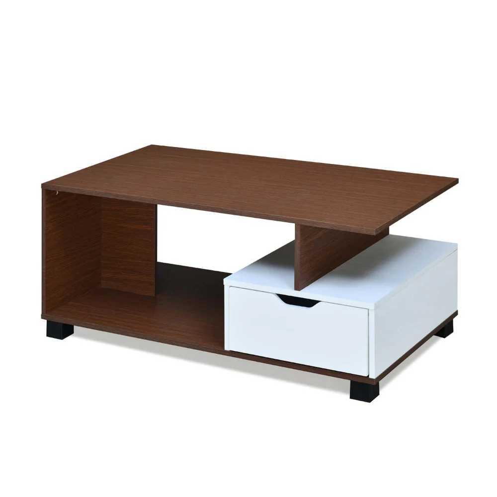 Nilkamal Denzel Coffee Table (Urban Walnut / Oak White) - Image 5