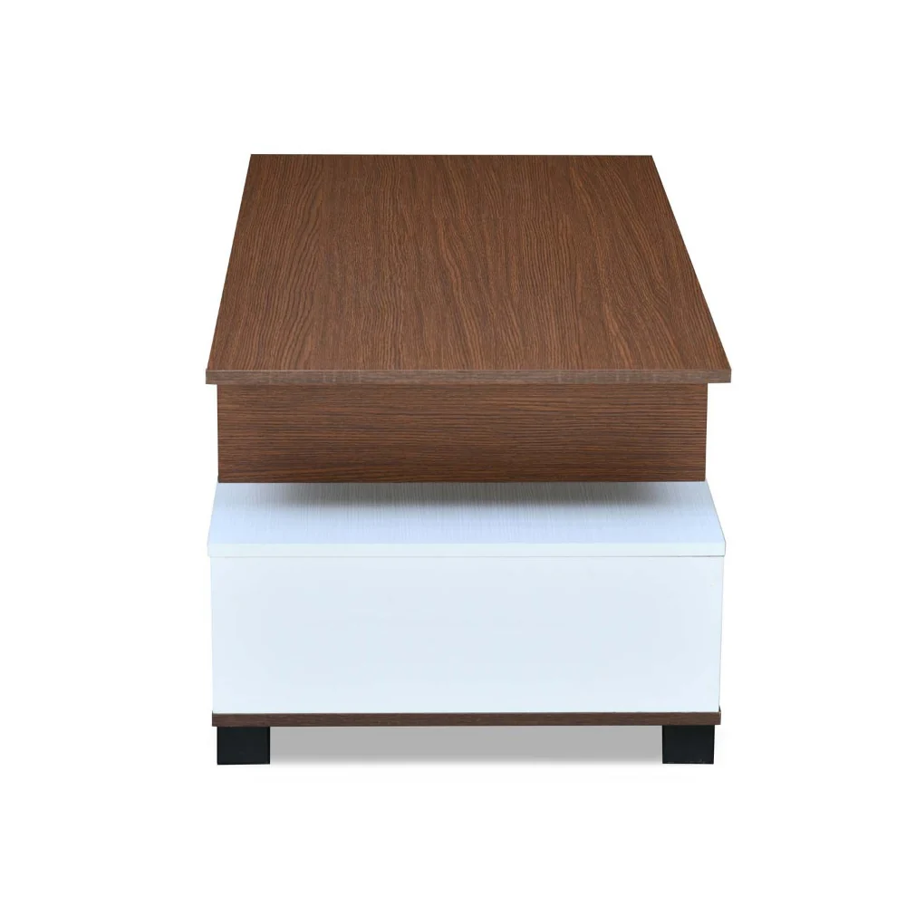 Nilkamal Denzel Coffee Table (Urban Walnut / Oak White) - Image 7