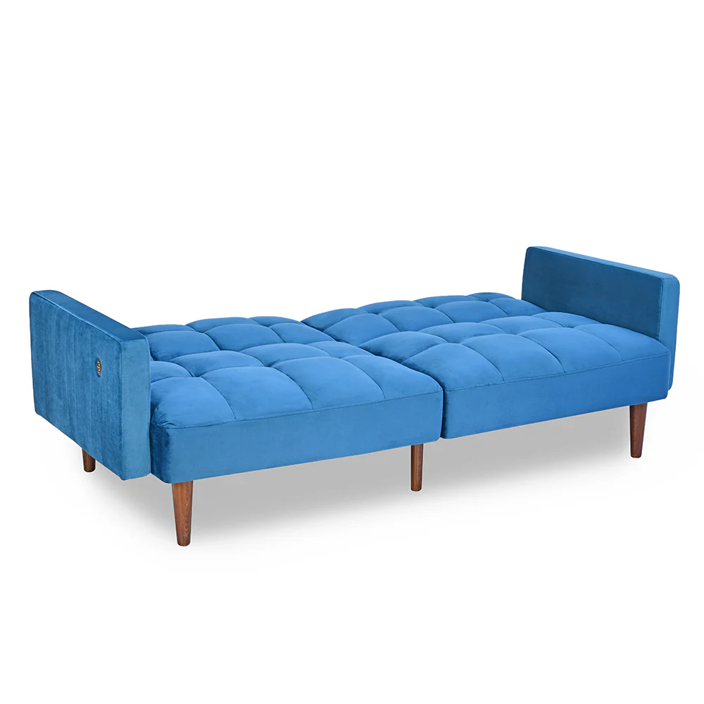 Nilkamal Denzel Futon Sofa Cum Bed (Blue) - Image 5