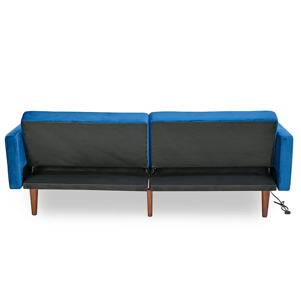 Nilkamal Denzel Futon Sofa Cum Bed (Blue) - Image 8
