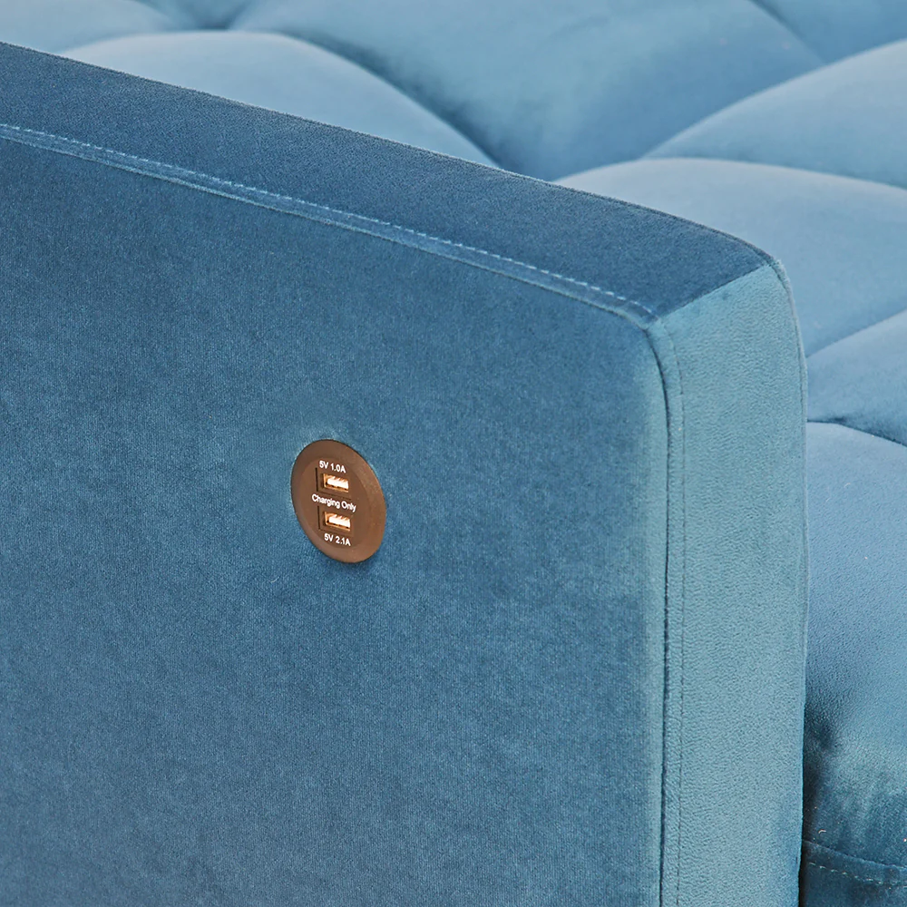 Nilkamal Denzel Futon Sofa Cum Bed (Blue) - Image 9