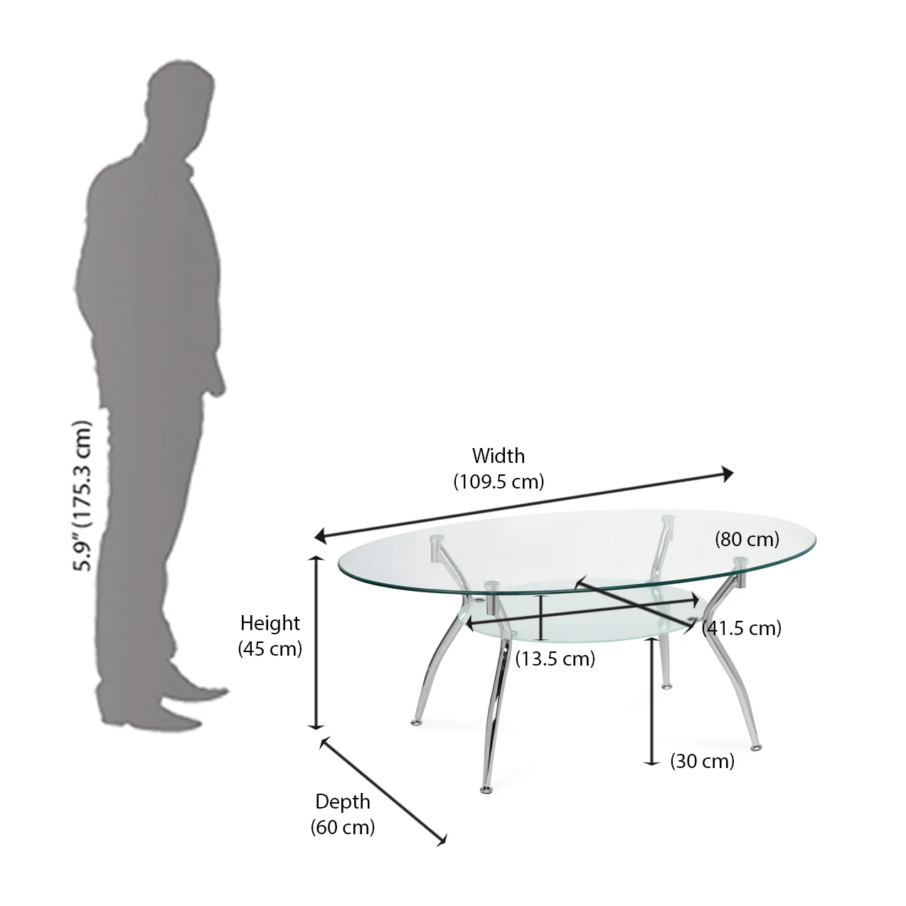 Nilkamal Derry Centre Table (Clear) - Image 8