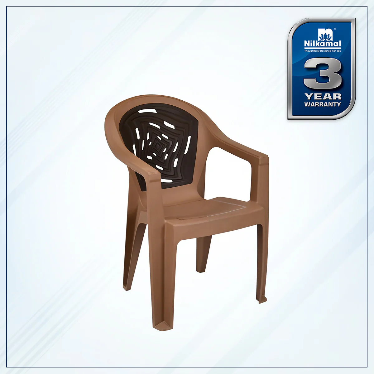 Nilkamal Empire Plastic Arm Chair - Image 2