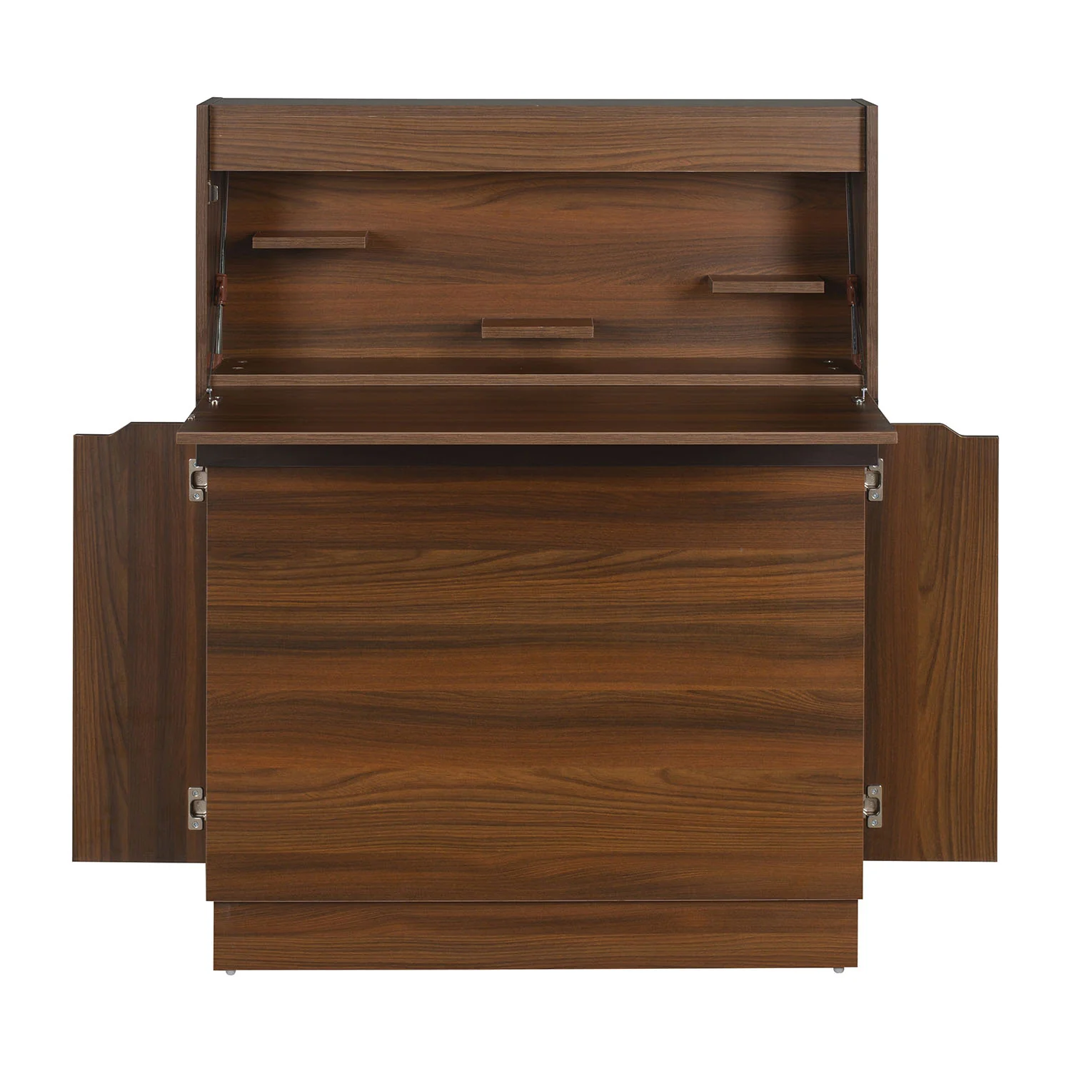Nilkamal Envi Engineered Wood Wall Mount Study Table (Walnut) - Image 4