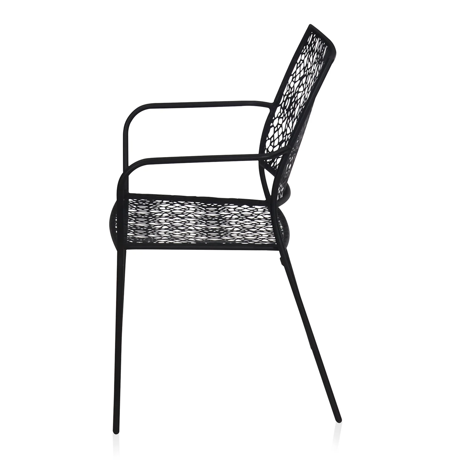 Nilkamal Erinda Metal Living Room Arm Chair (Black) - Image 5