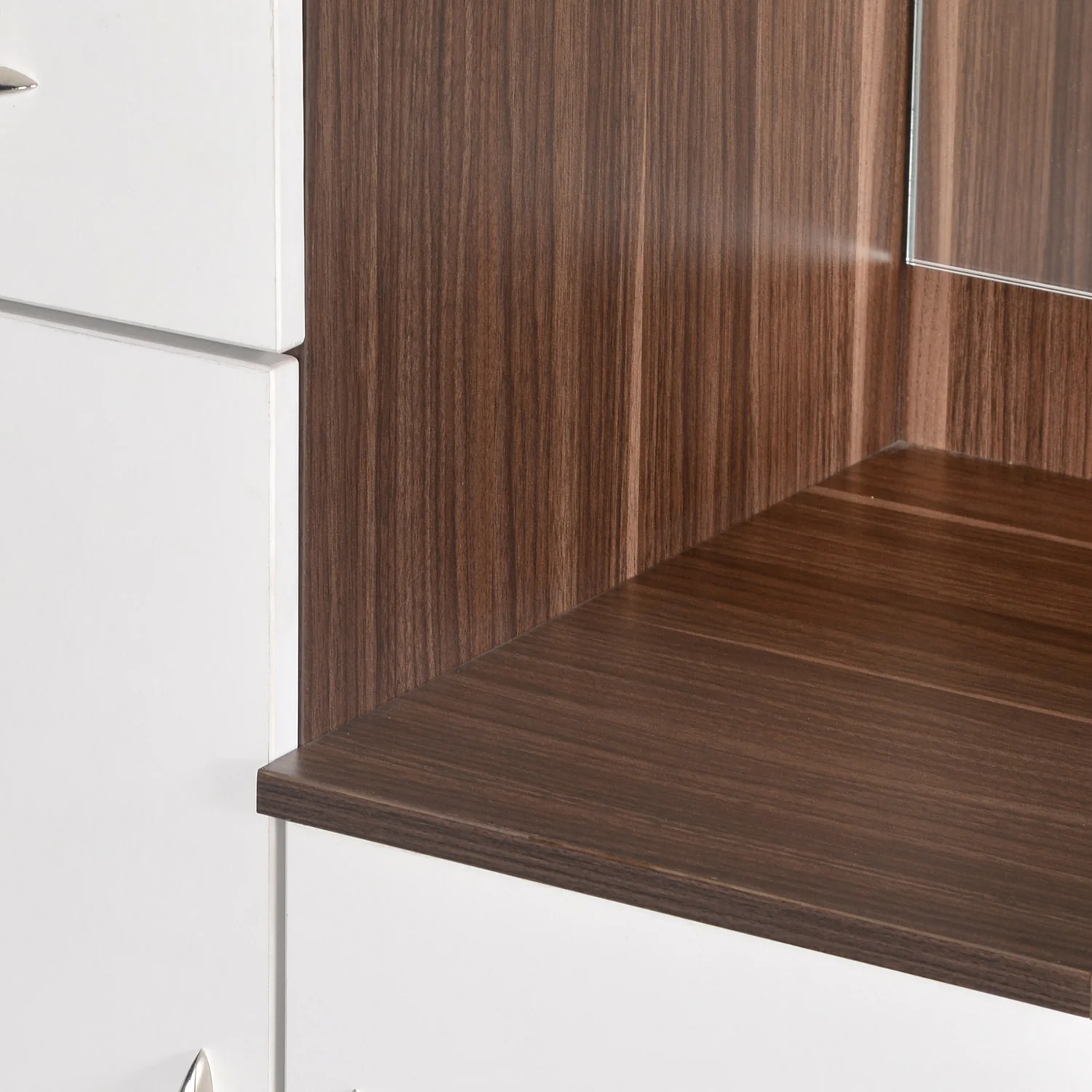 Nilkamal Erwin Dressing Table (Walnut / White) - Image 5
