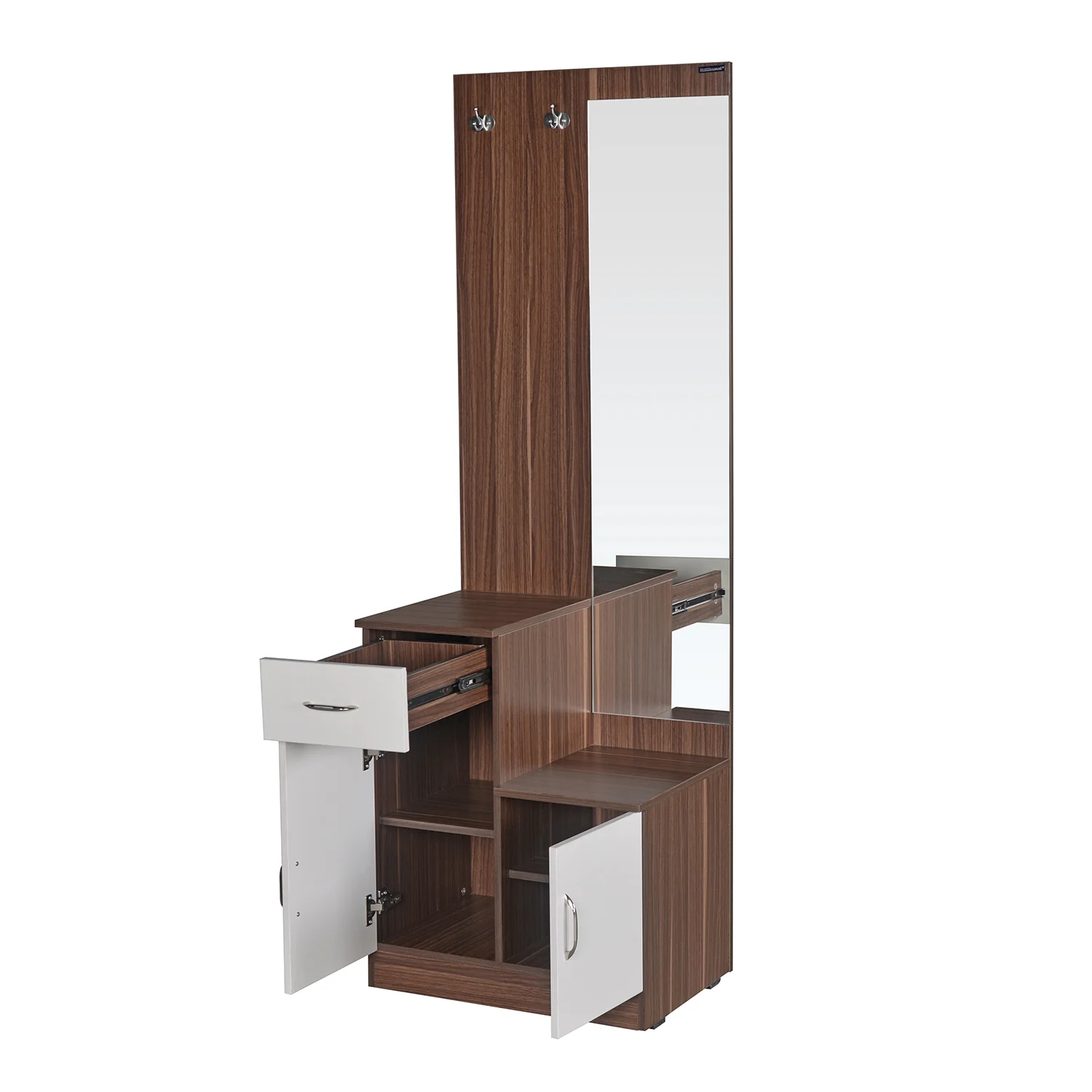 Nilkamal Erwin Dressing Table (Walnut / White) - Image 6