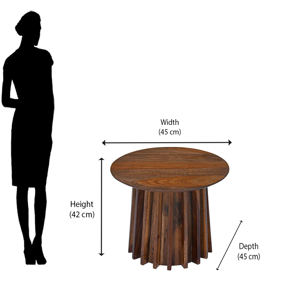 Nilkamal Fancie Wooden Side Table (Dark Brown) - Image 6