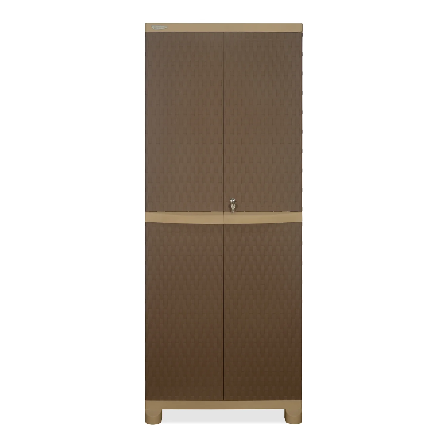 Nilkamal Freedom Big 6 (FB 6) Plastic Storage Cabinet (Ratan Dark Beige / New Cream) - Image 4