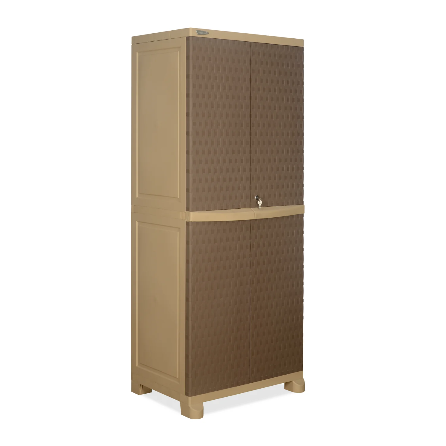 Nilkamal Freedom Big 6 (FB 6) Plastic Storage Cabinet (Ratan Dark Beige / New Cream) - Image 5