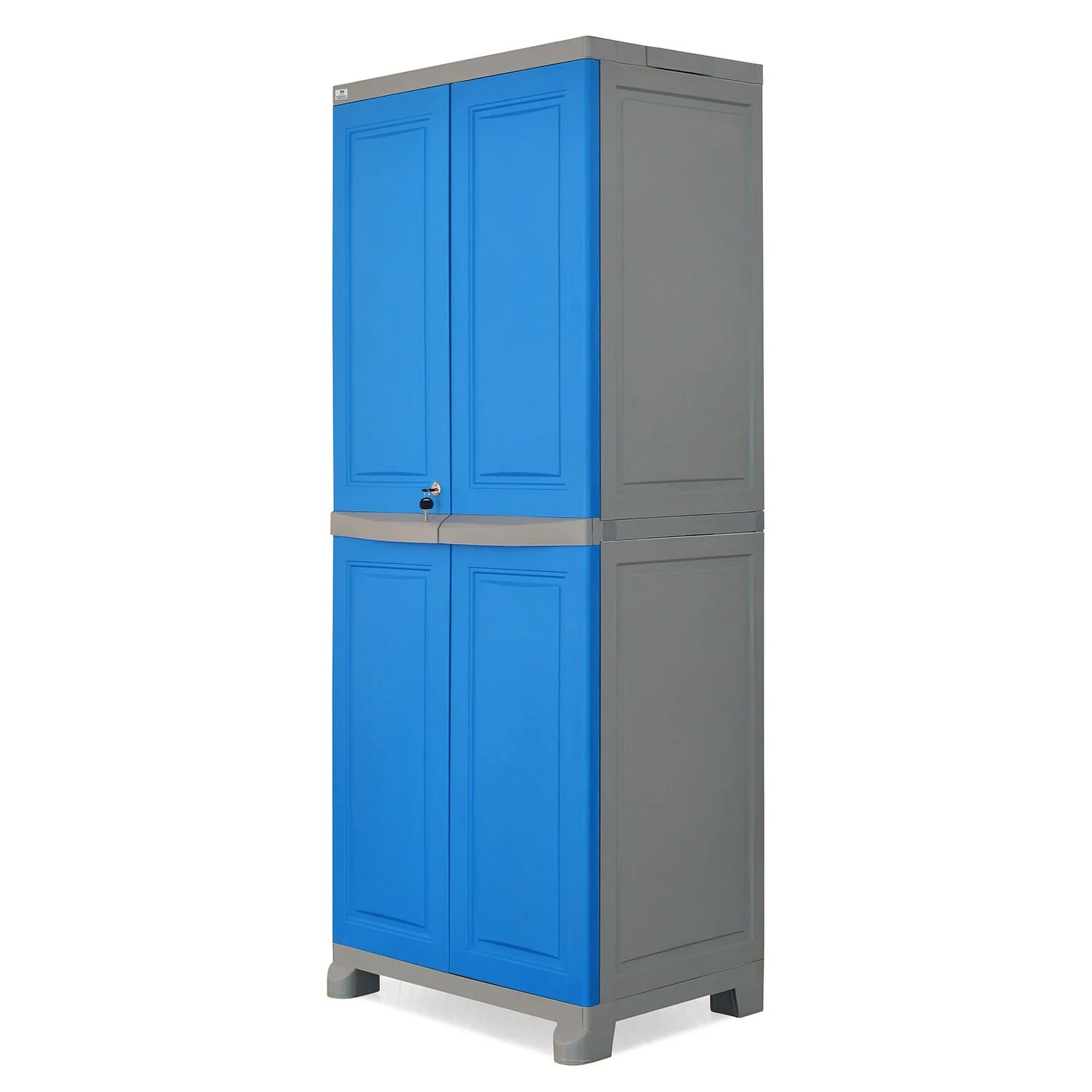 Nilkamal Freedom Big 1 (FB1) Plastic Storage Cabinet (Deep Blue and Grey) - Image 7