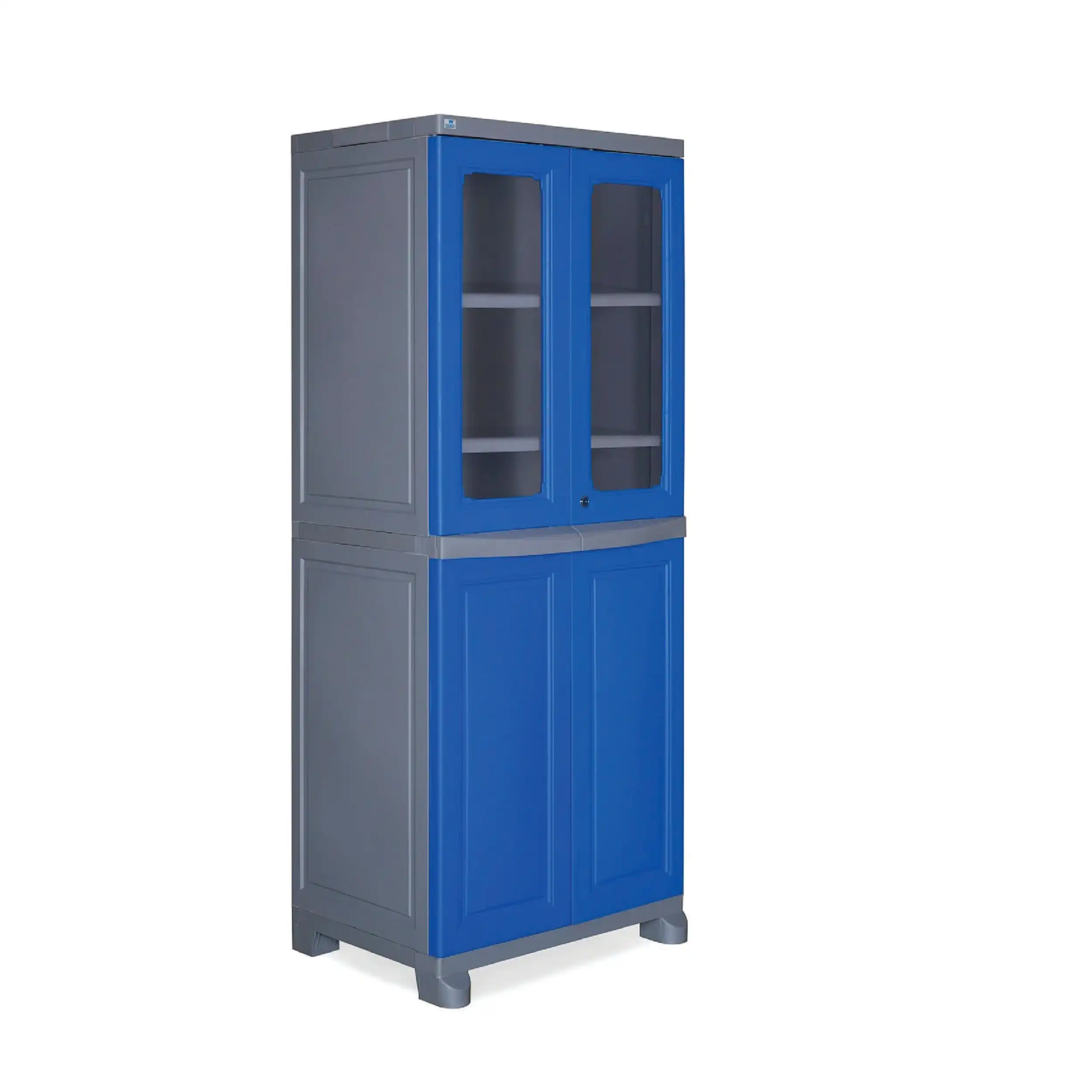 Nilkamal Freedom Big 2 Plastic Cabinet (Deep Blue & Grey) - Image 4