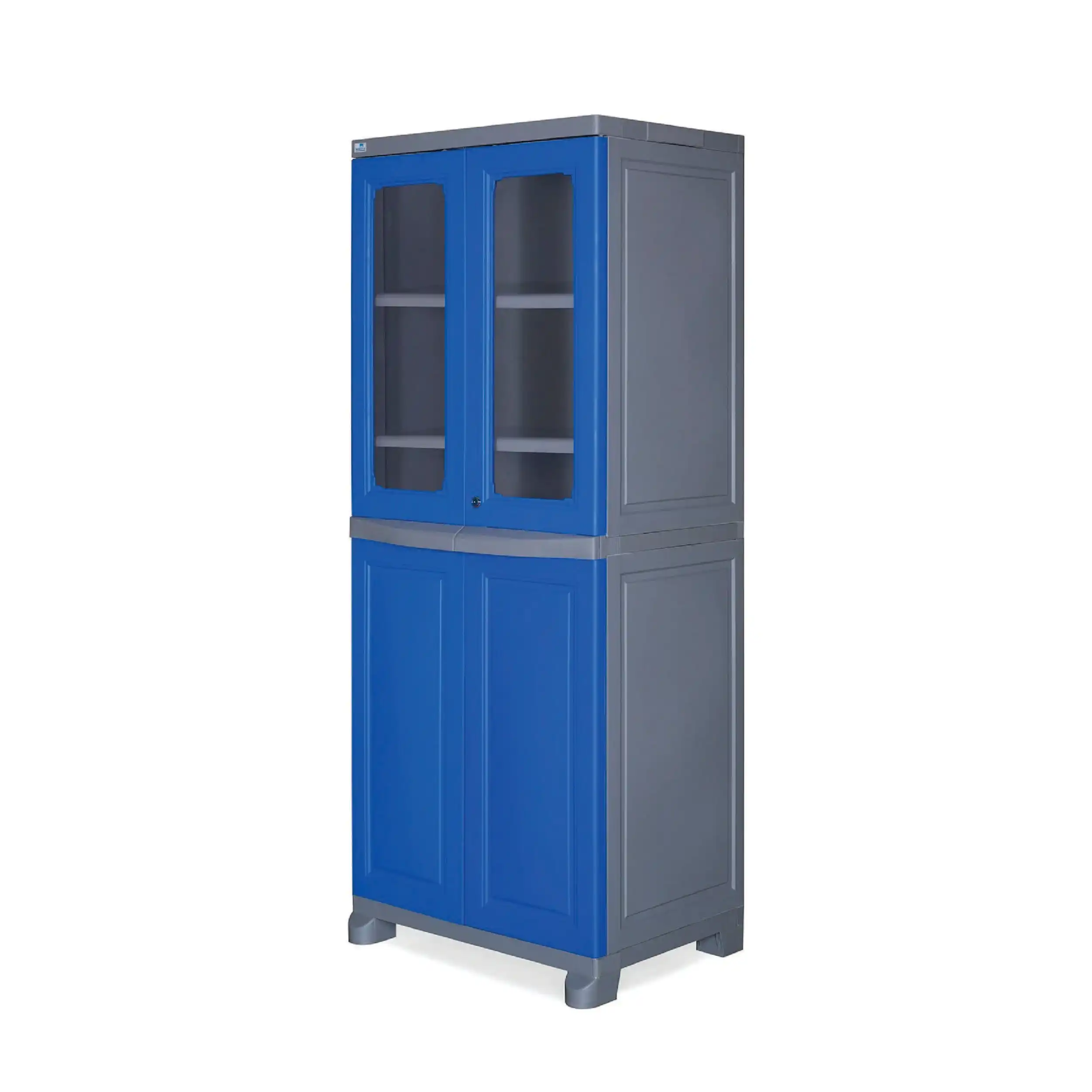 Nilkamal Freedom Big 2 Plastic Cabinet (Deep Blue & Grey) - Image 5