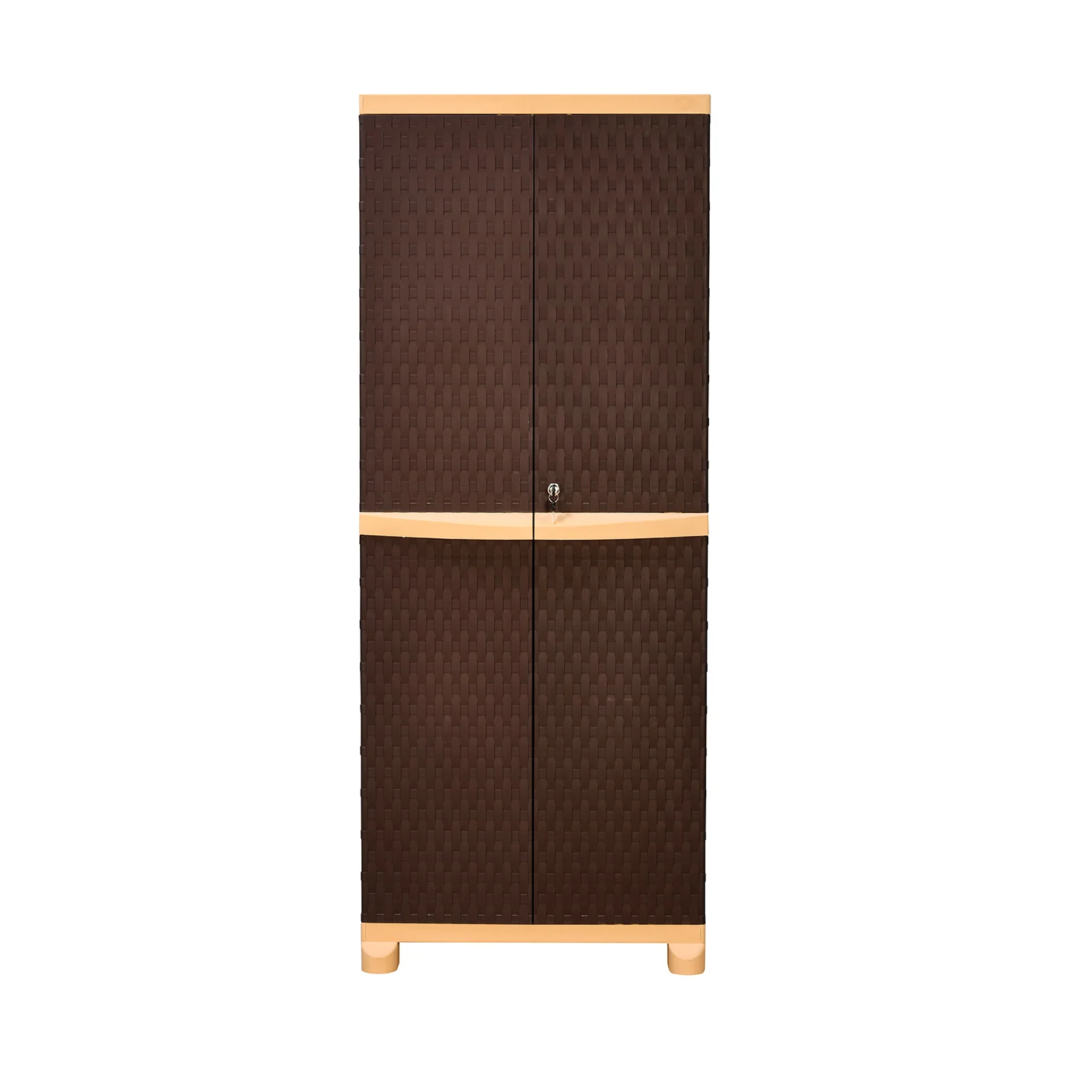 Nilkamal Freedom Big 6 (FB6) Plastic Storage Cabinet (Weather Brown /  Biscuit) - Image 3