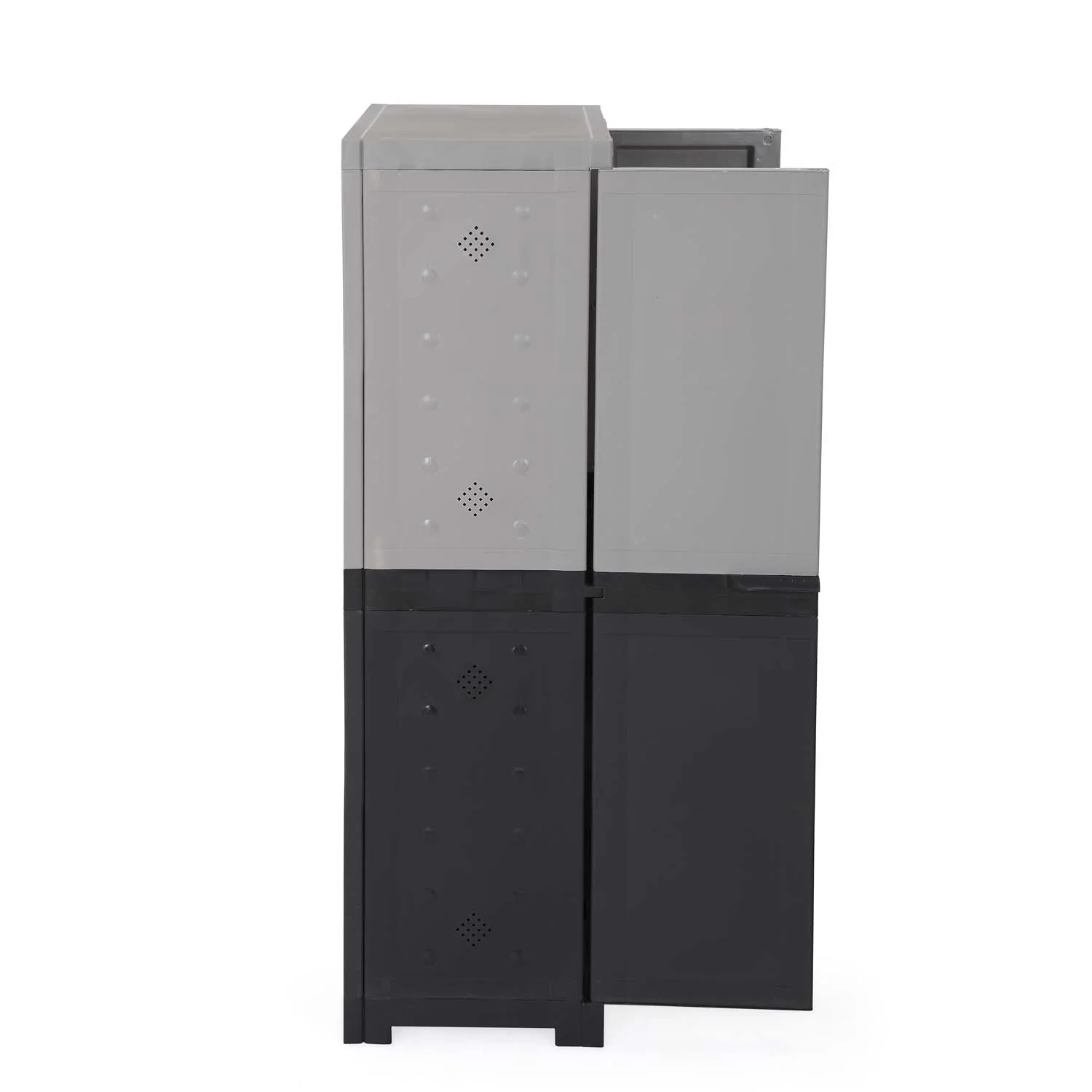 Nilkamal Freedom (FMSC18D) Plastic Shoe Cabinet (Haze Grey & Charcoal Grey) - Image 13