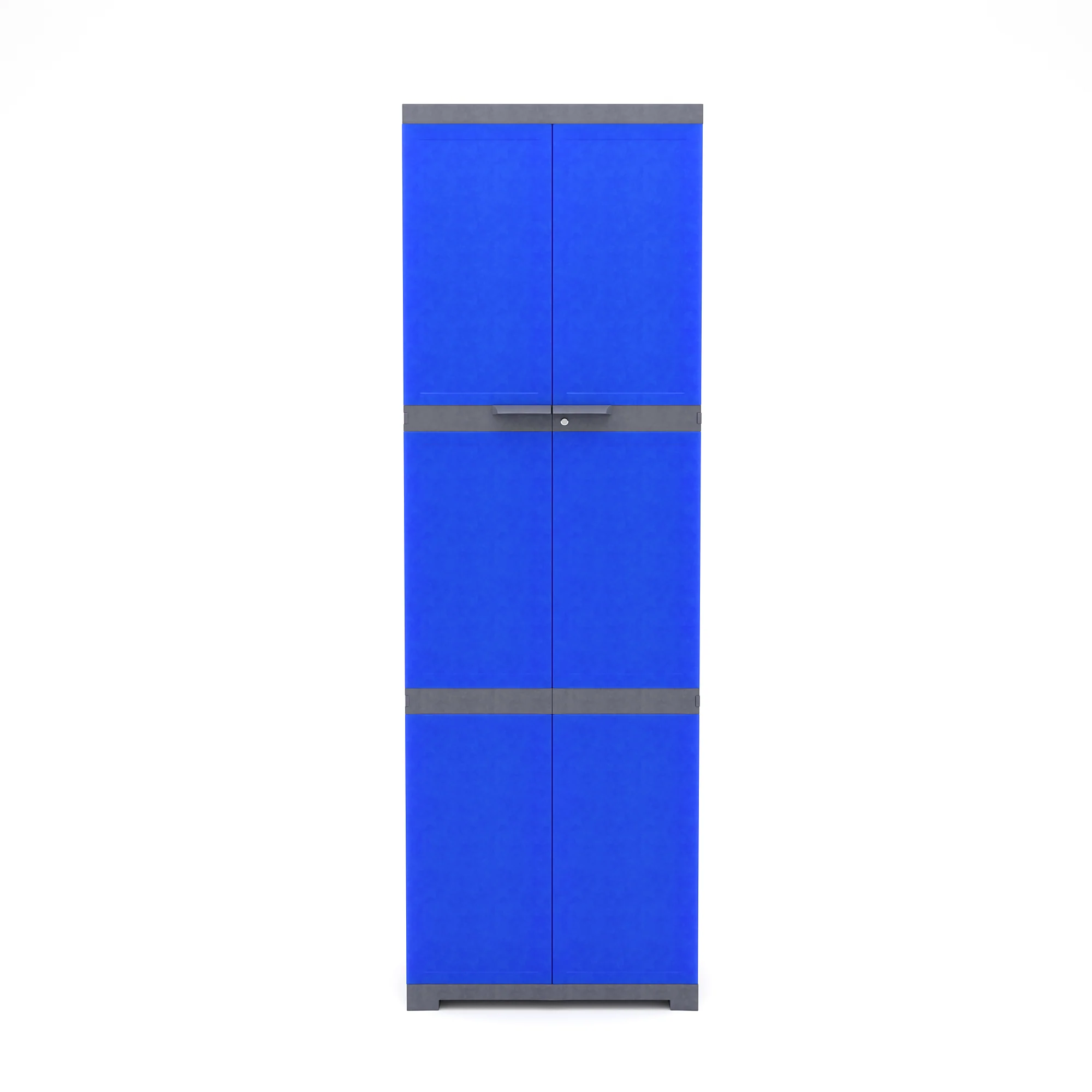 Nilkamal Freedom Mini Large (FML) Plastic Storage Cabinet (Deep Blue / Grey) - Image 3