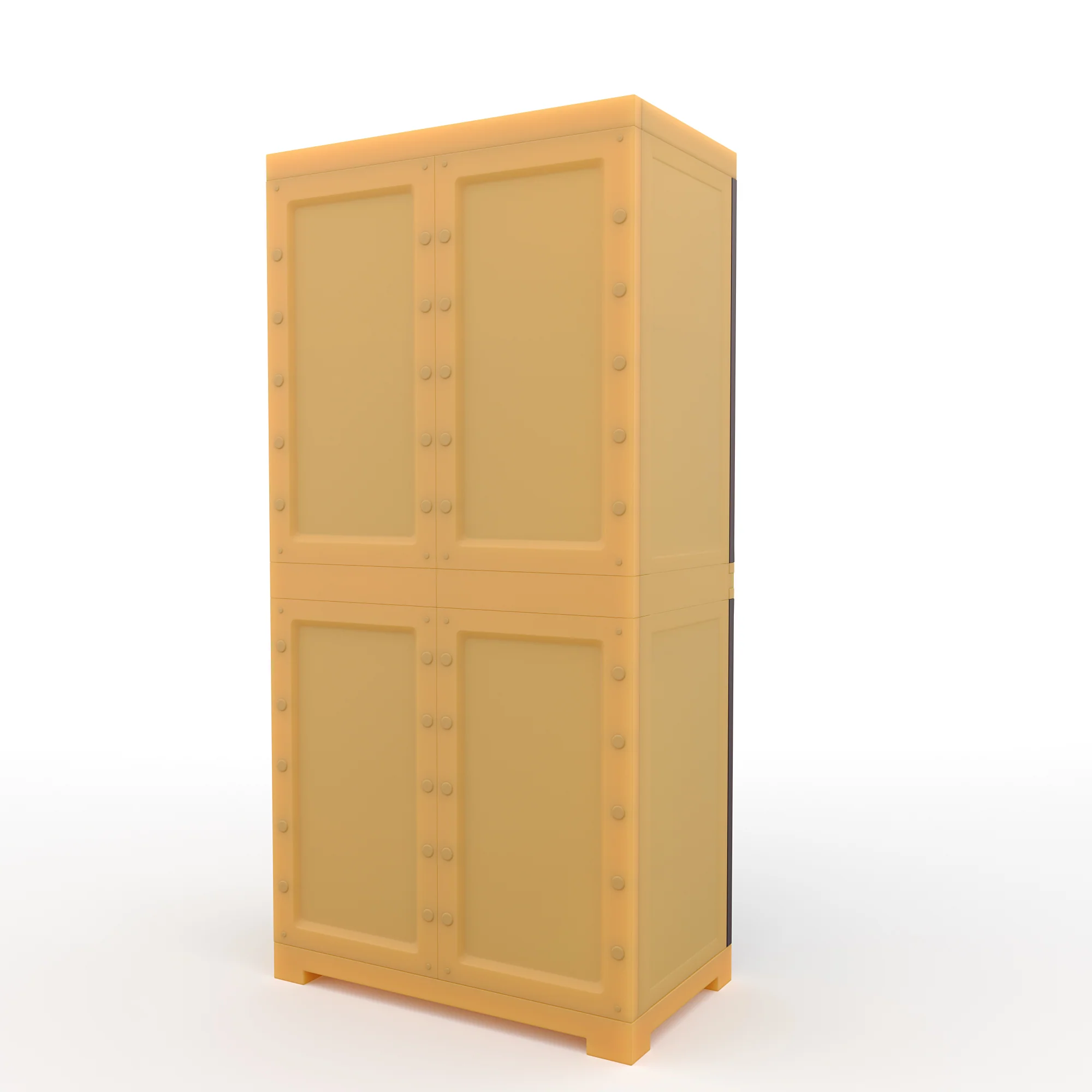 Nilkamal Freedom Mini Medium (FMM) Plastic Storage Cabinet/Bookshelf (Weathered Brown / Biscuit) - Image 9