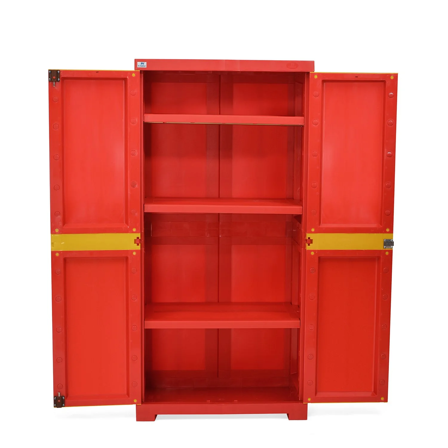 Nilkamal Freedom Mini Medium (FMM) Plastic Storage Cabinet (Bright Red / Yellow) - Image 7