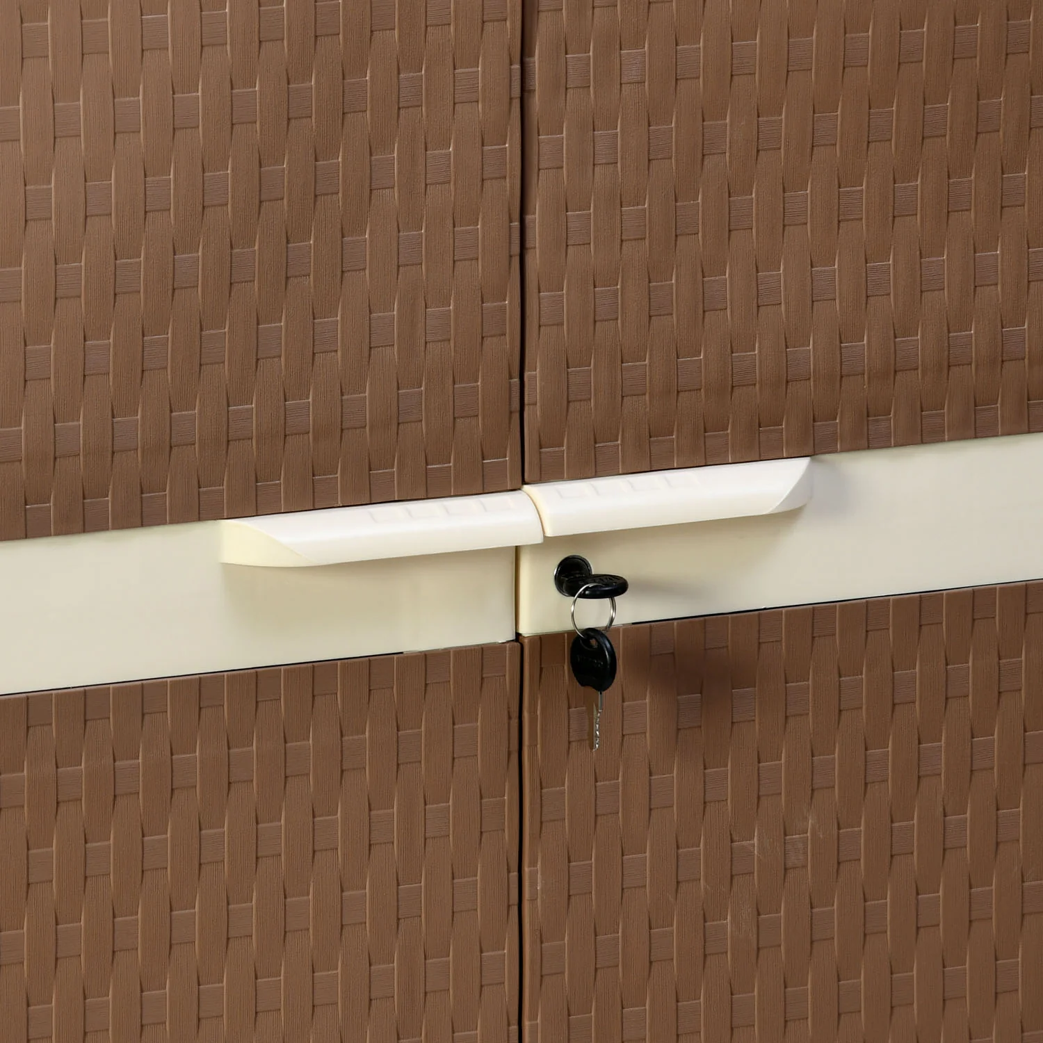 Nilkamal Freedom Mini Medium Cabinet (FMM) (Rust Brown / New Cream) - Image 6