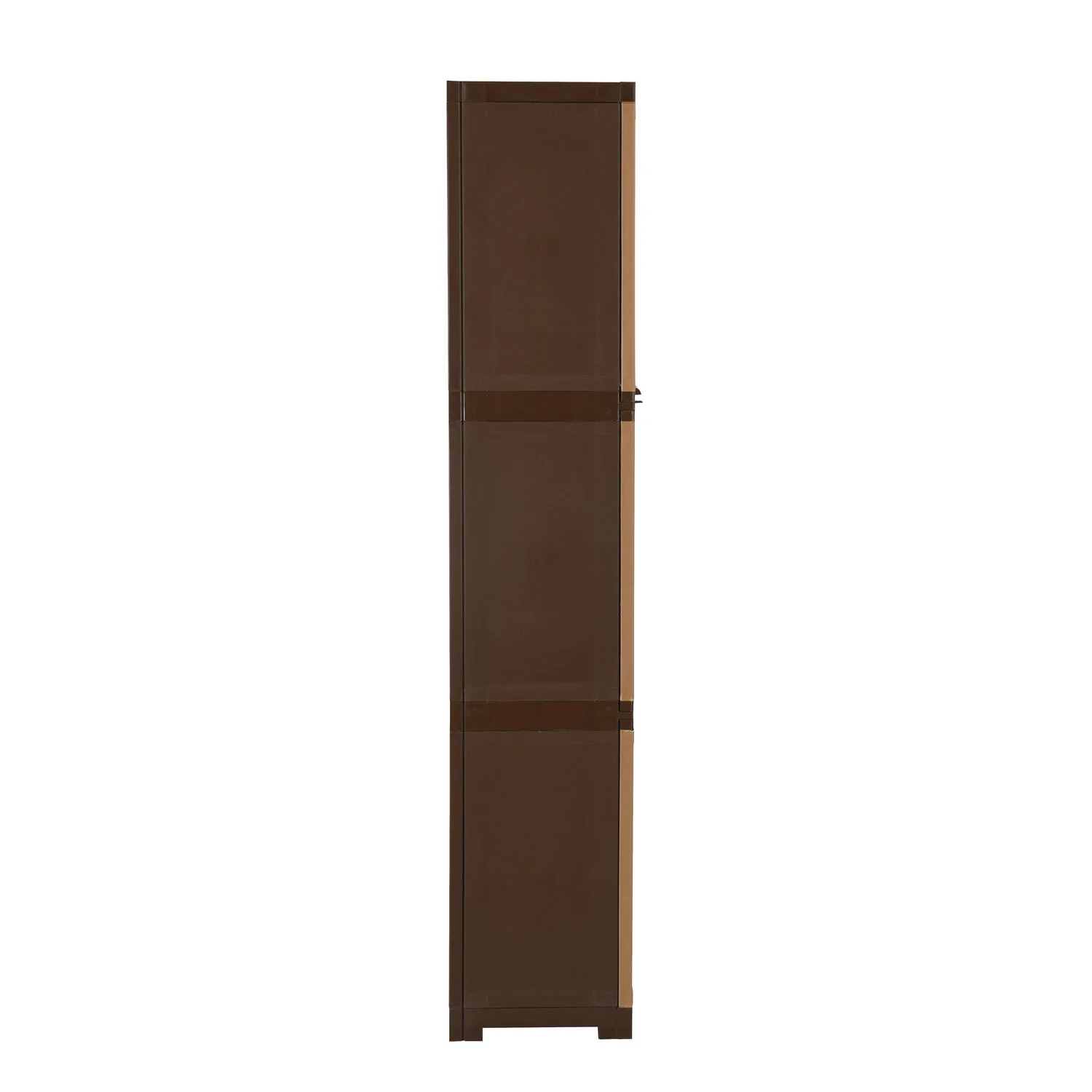 Nilkamal Freedom Mini Large (FML) Plastic Cabinet for Storage (Sandy & Dark Brown) - Image 8