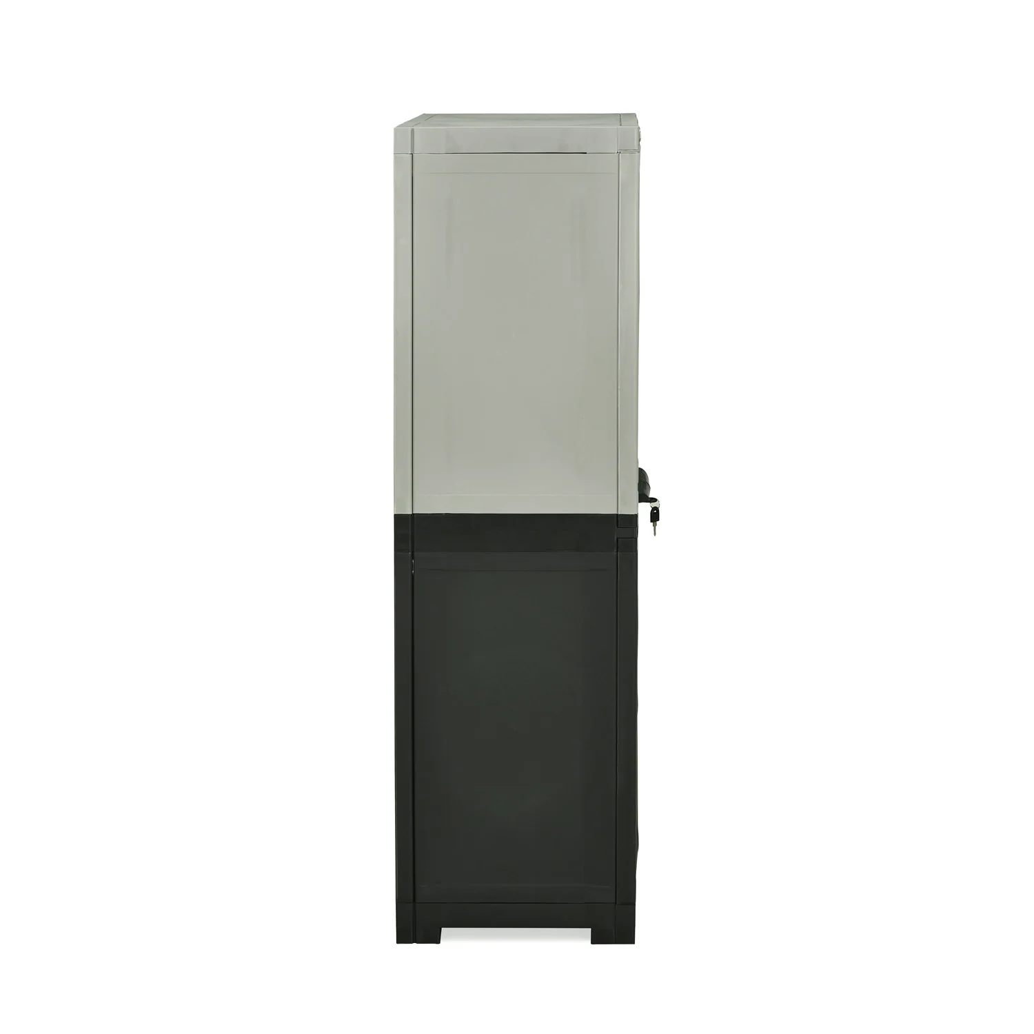 Nilkamal Freedom Mini Medium (FMM Duet) Plastic Storage Cabinet (Haze Grey/Charcoal Grey) - Image 8