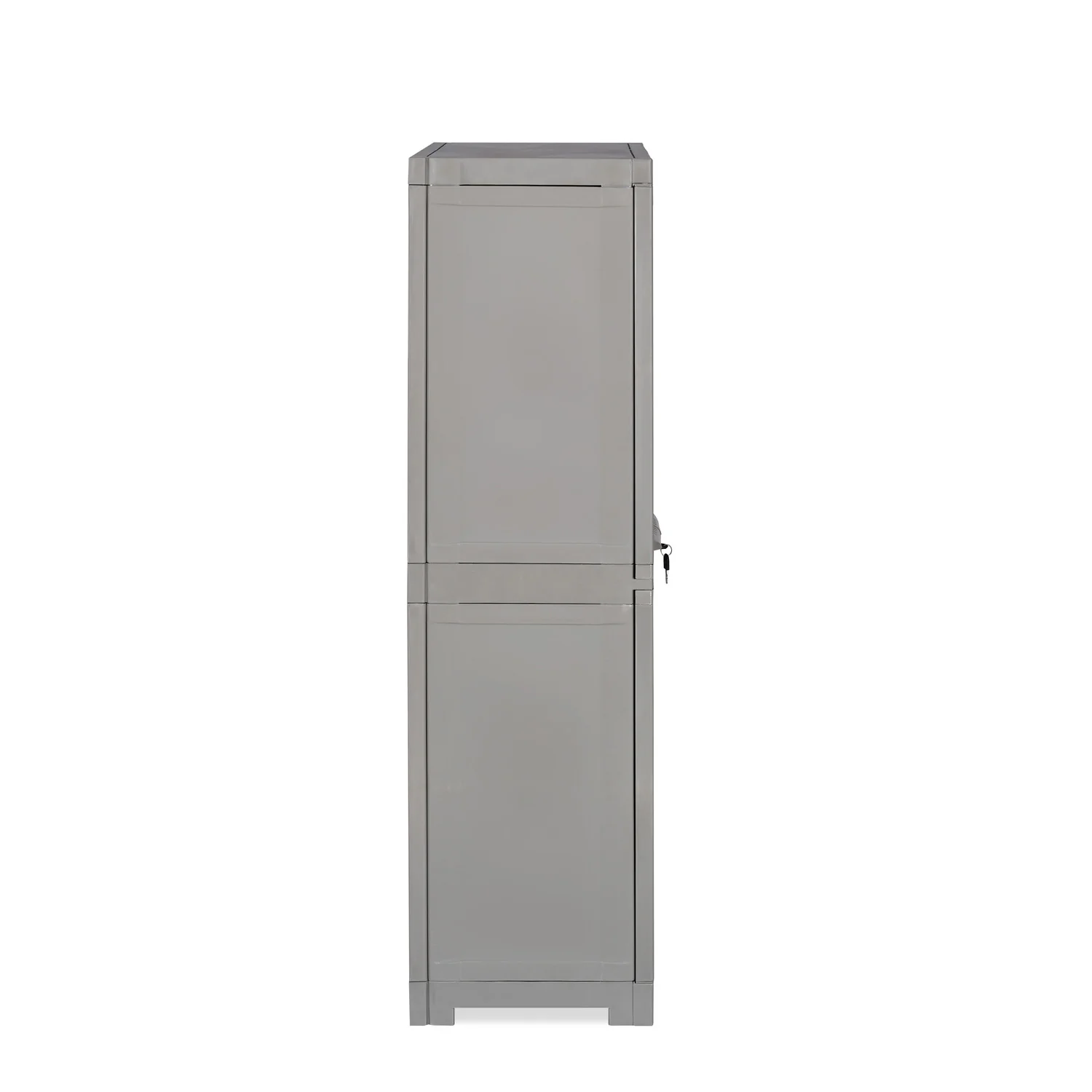 Nilkamal Freedom Mini Medium (FMM) Star Plastic Storage Cabinet (Haze Grey & Milky White) - Image 8