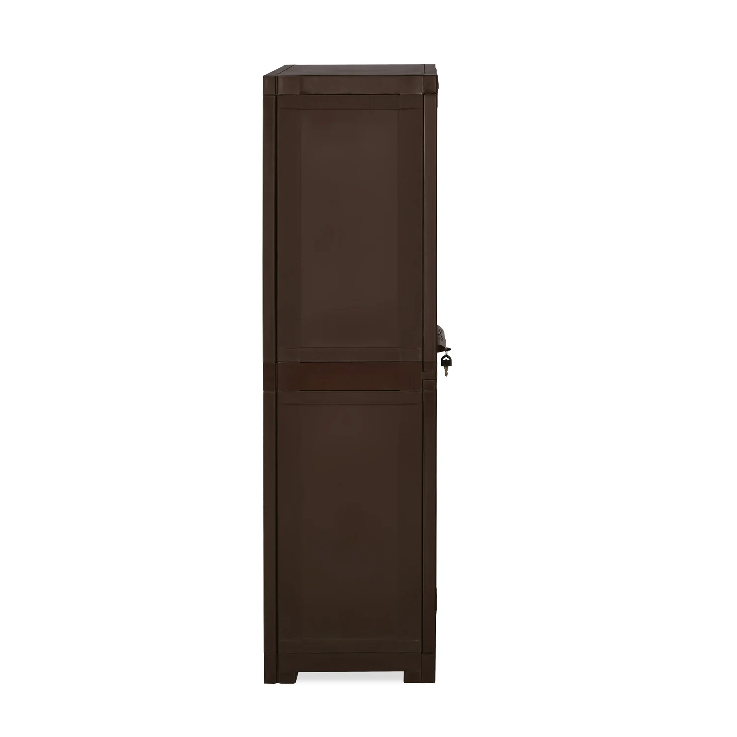 Nilkamal Freedom Mini Medium (FMM) Star Plastic Storage Cabinet (Weathered Brown & Biscuit) - Image 8