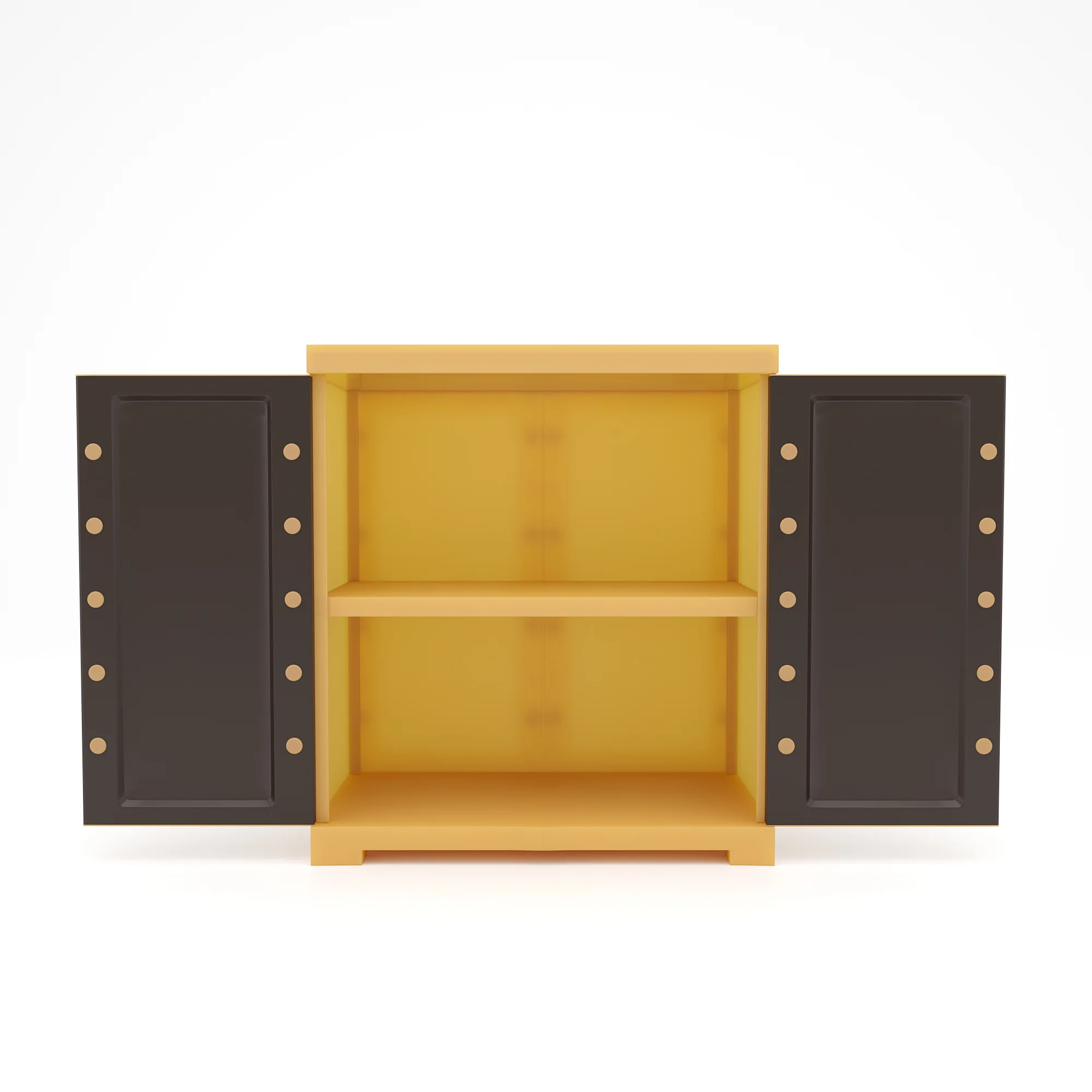 Nilkamal Freedom Mini Small (FMS) Plastic Storage Cabinet/Bookshelf (Weathered Brown / Biscuit) - Image 6