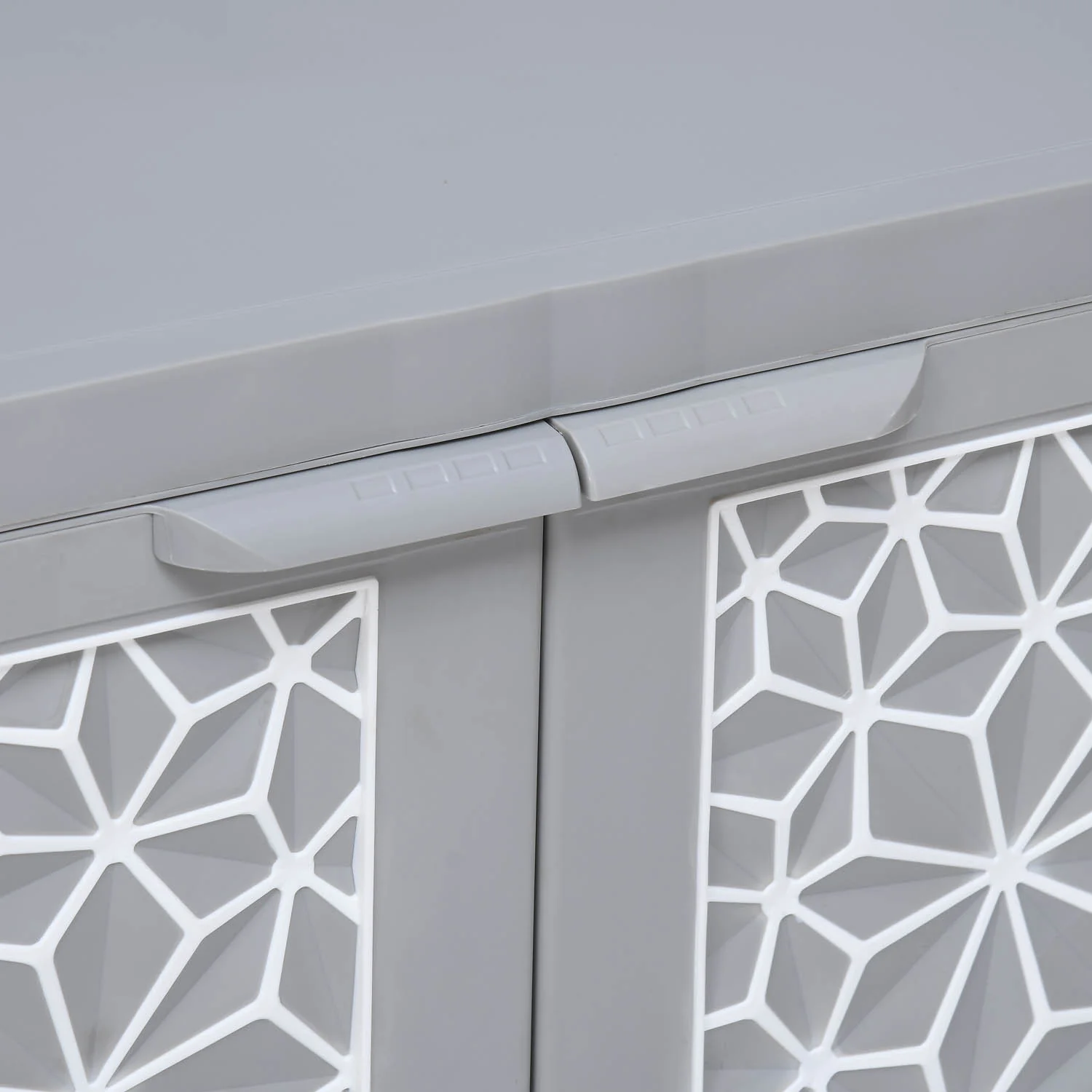 Nilkamal Freedom Star Small (FMSSTAR) Plastic Storage Cabinet (Haze Grey & Milky White) - Image 8