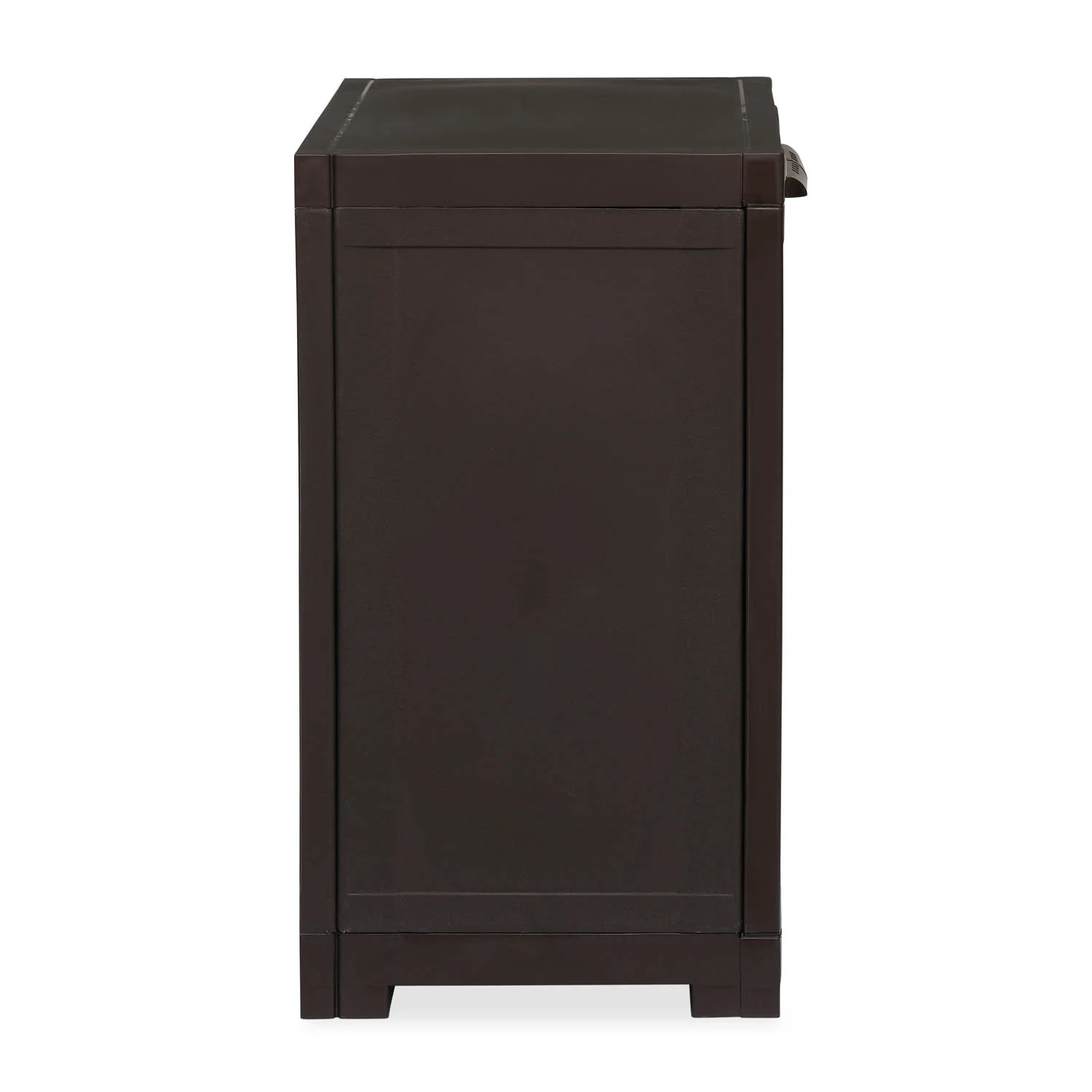 Nilkamal Freedom Star Small (FMSSTAR) Plastic Storage Cabinet (Weather Brown & Biscuit) - Image 5